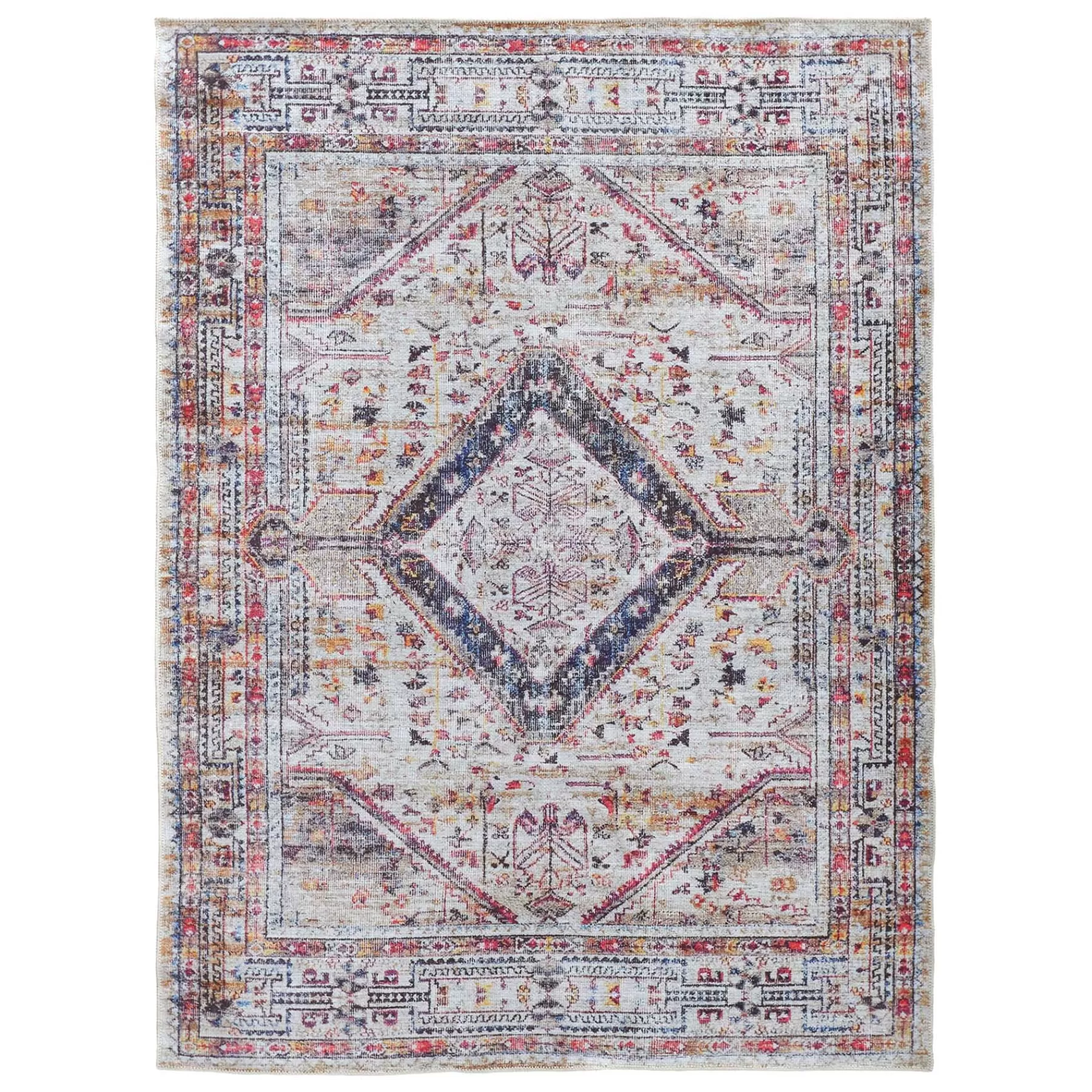 * Discount Sale (B754) Ellington Multi-Colored Medallion Area Rug, 8 10