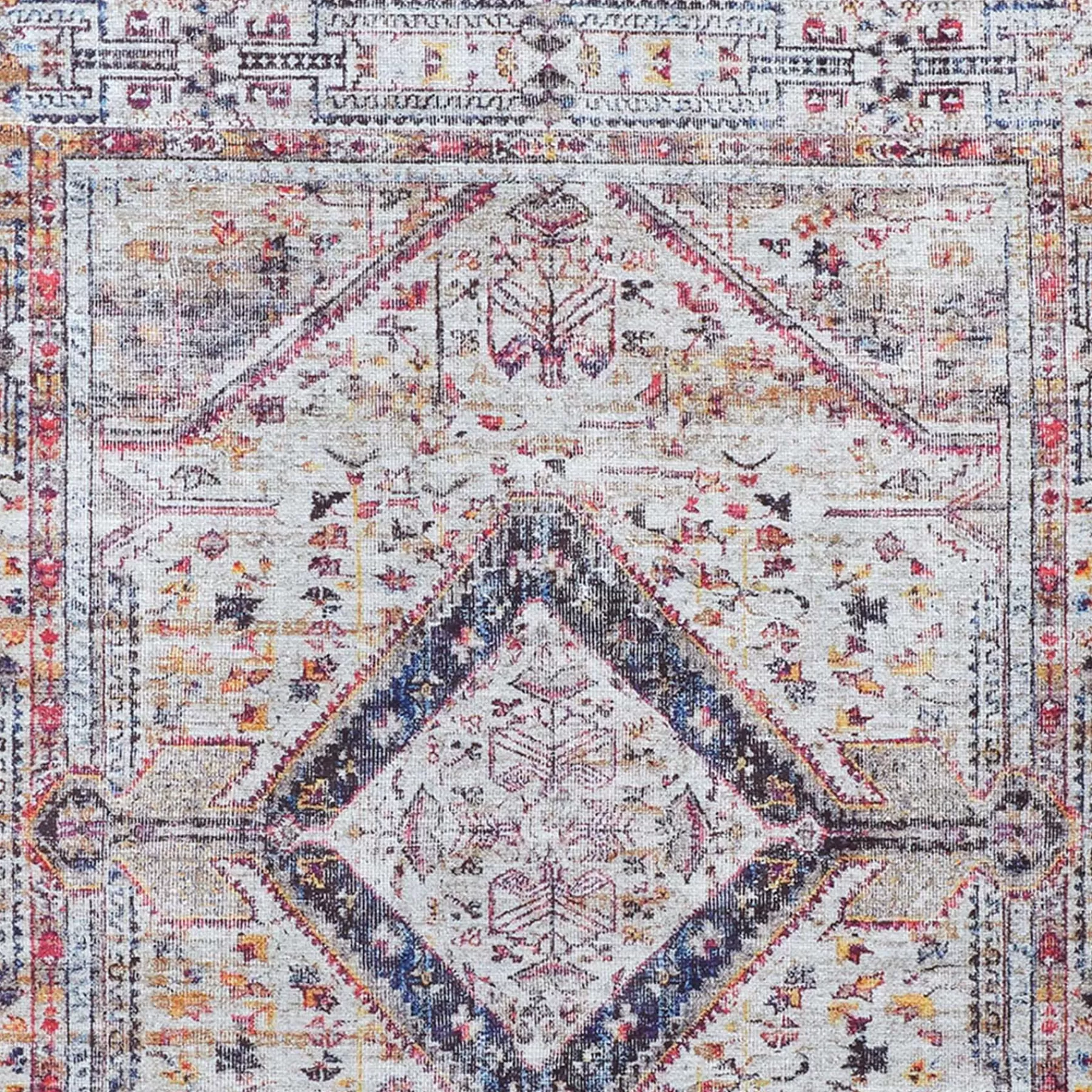 * Discount Sale (B754) Ellington Multi-Colored Medallion Area Rug, 8 10