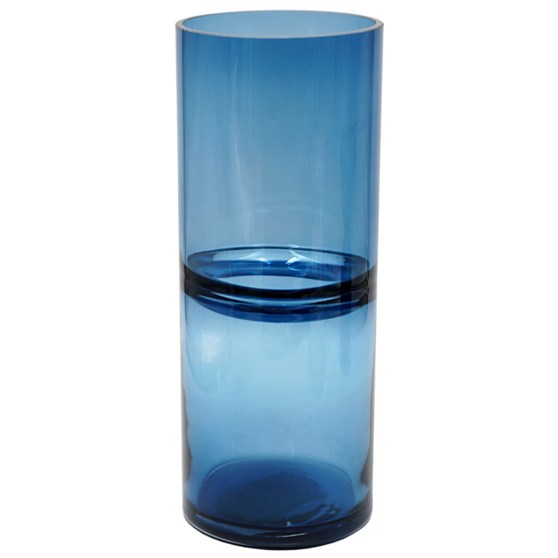 * Discount Sale Blue Ring Glass Vase, 12