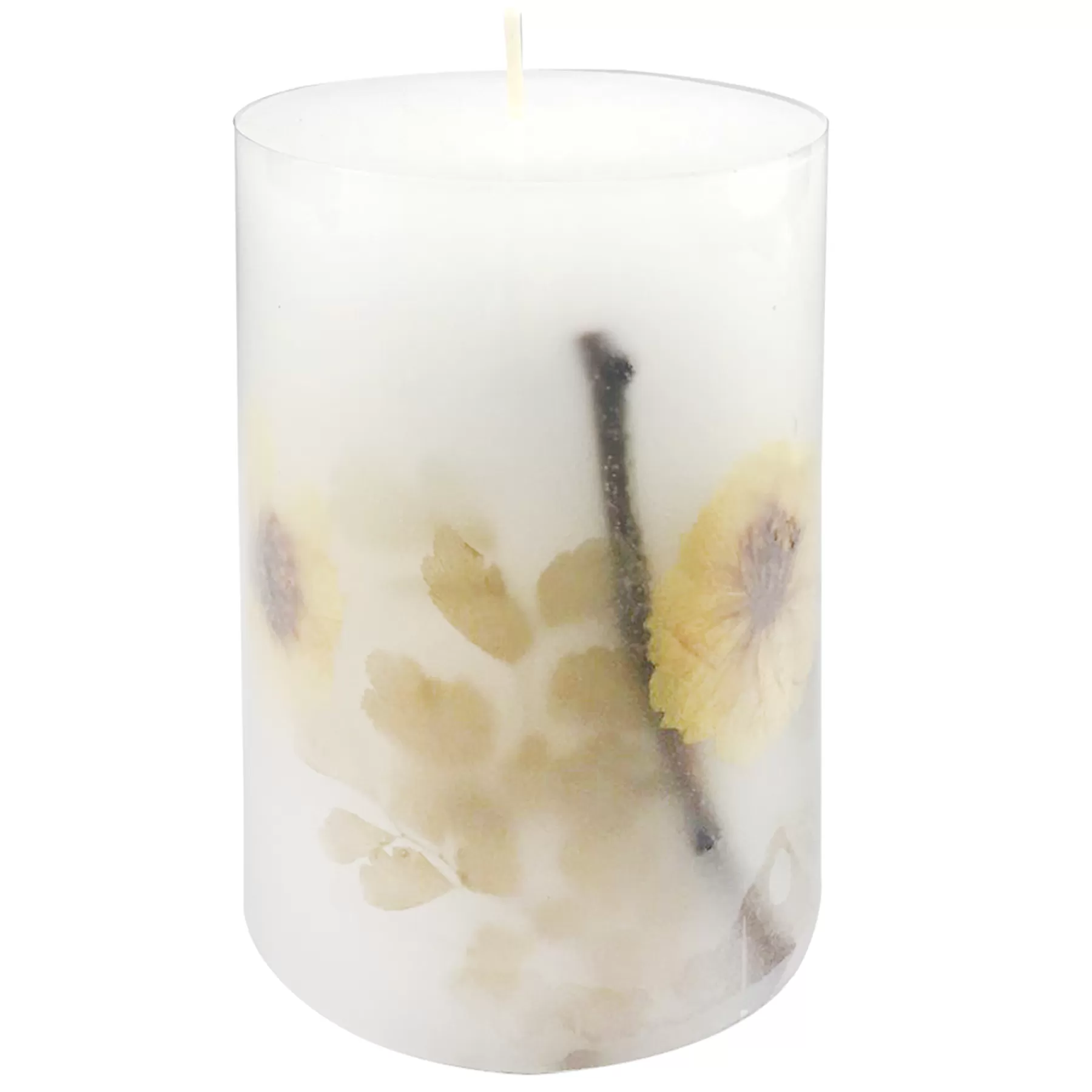 * Discount Sale Botanical Unscented Pillar Candle, 4