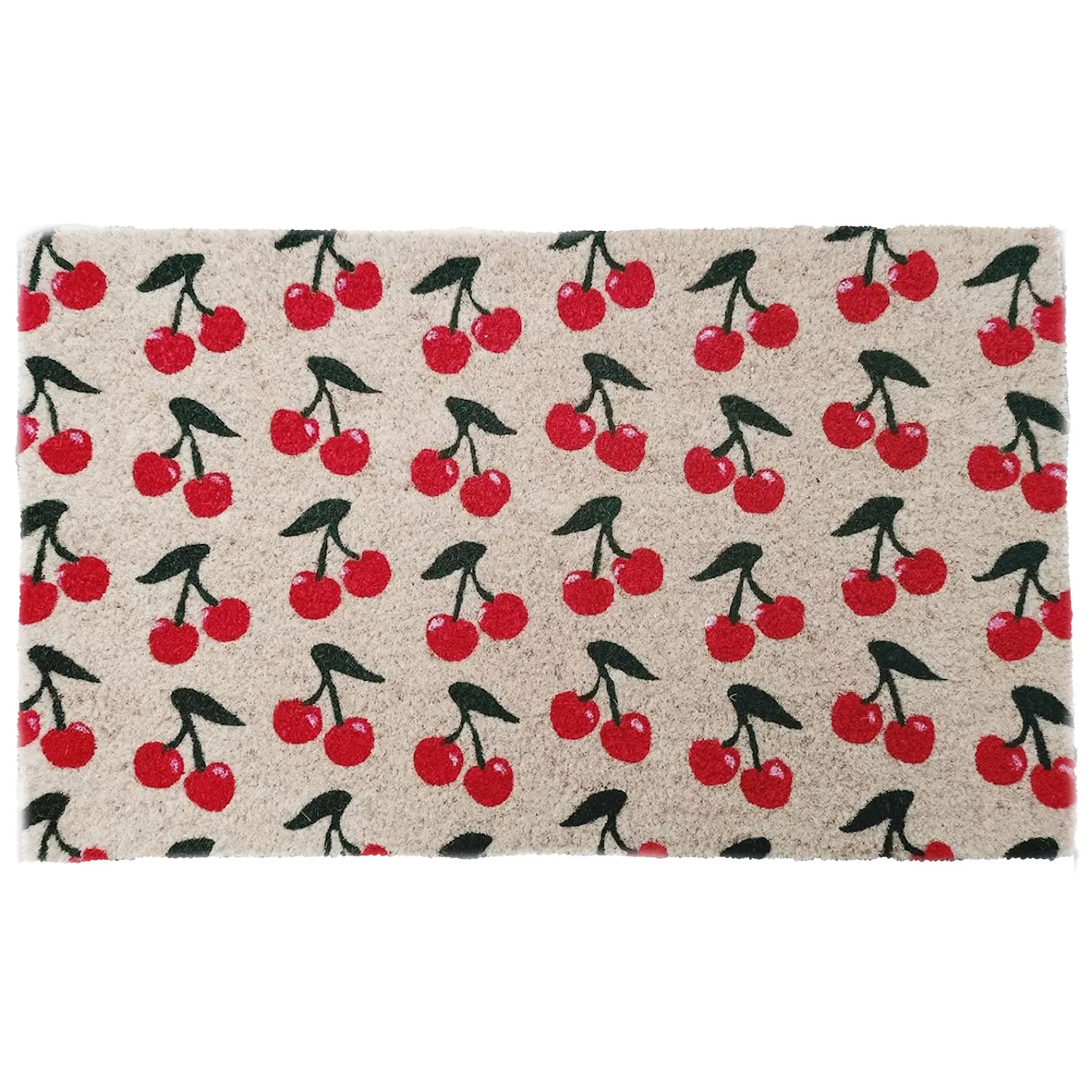 * Discount Sale Cherries Bleached Coir Mat, 18 30