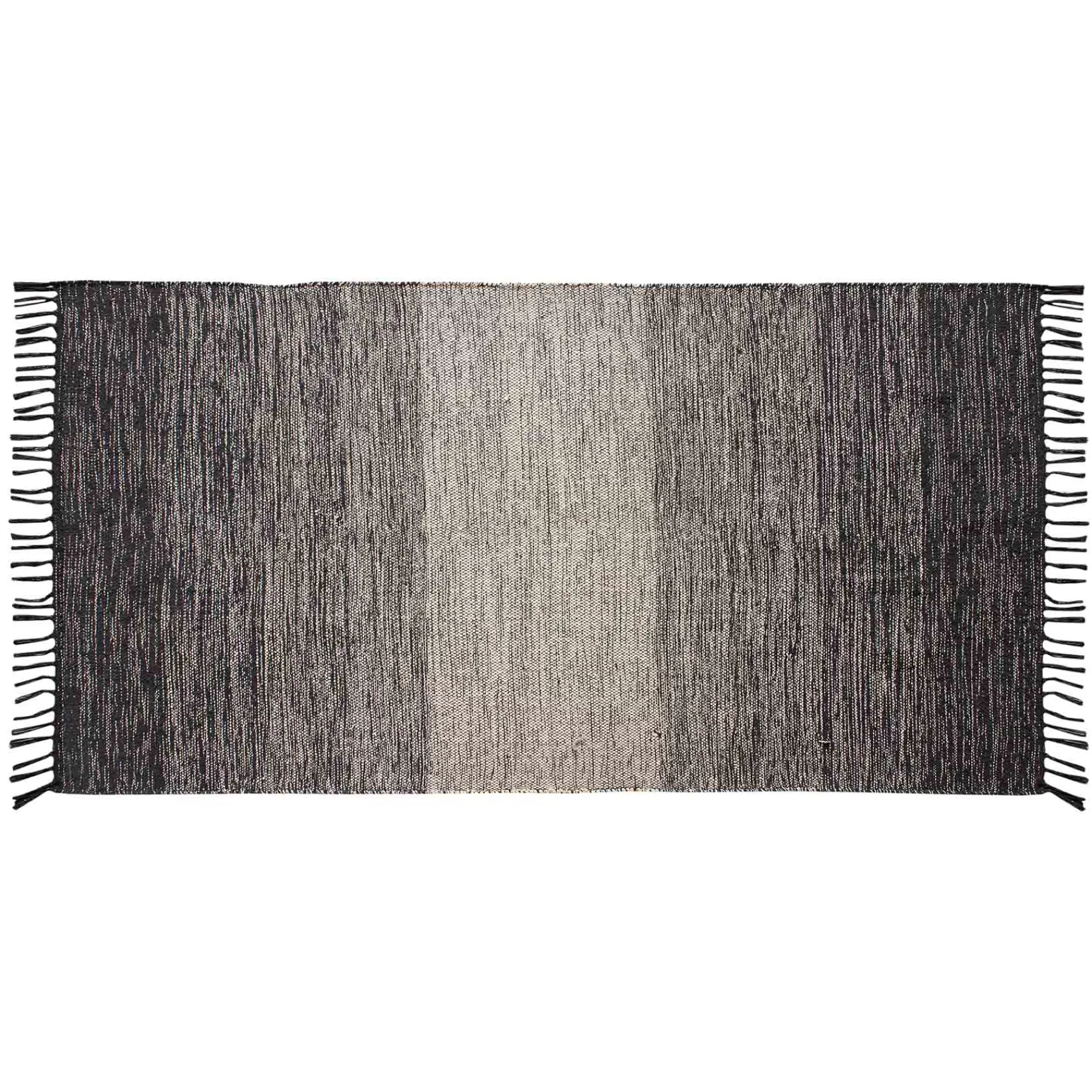 * Discount Sale (D521) Honeybloom Grey Ombre Fringe Runner, 2 5
