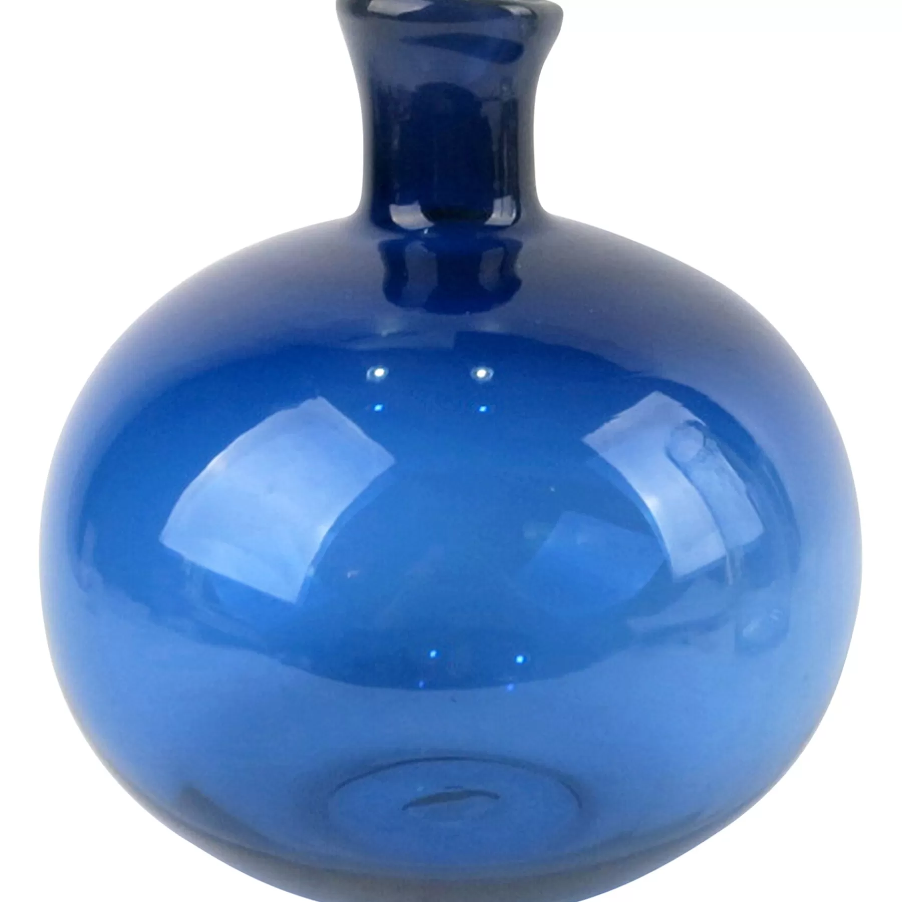 * Discount Sale Dark Blue Glass Vase 8X9