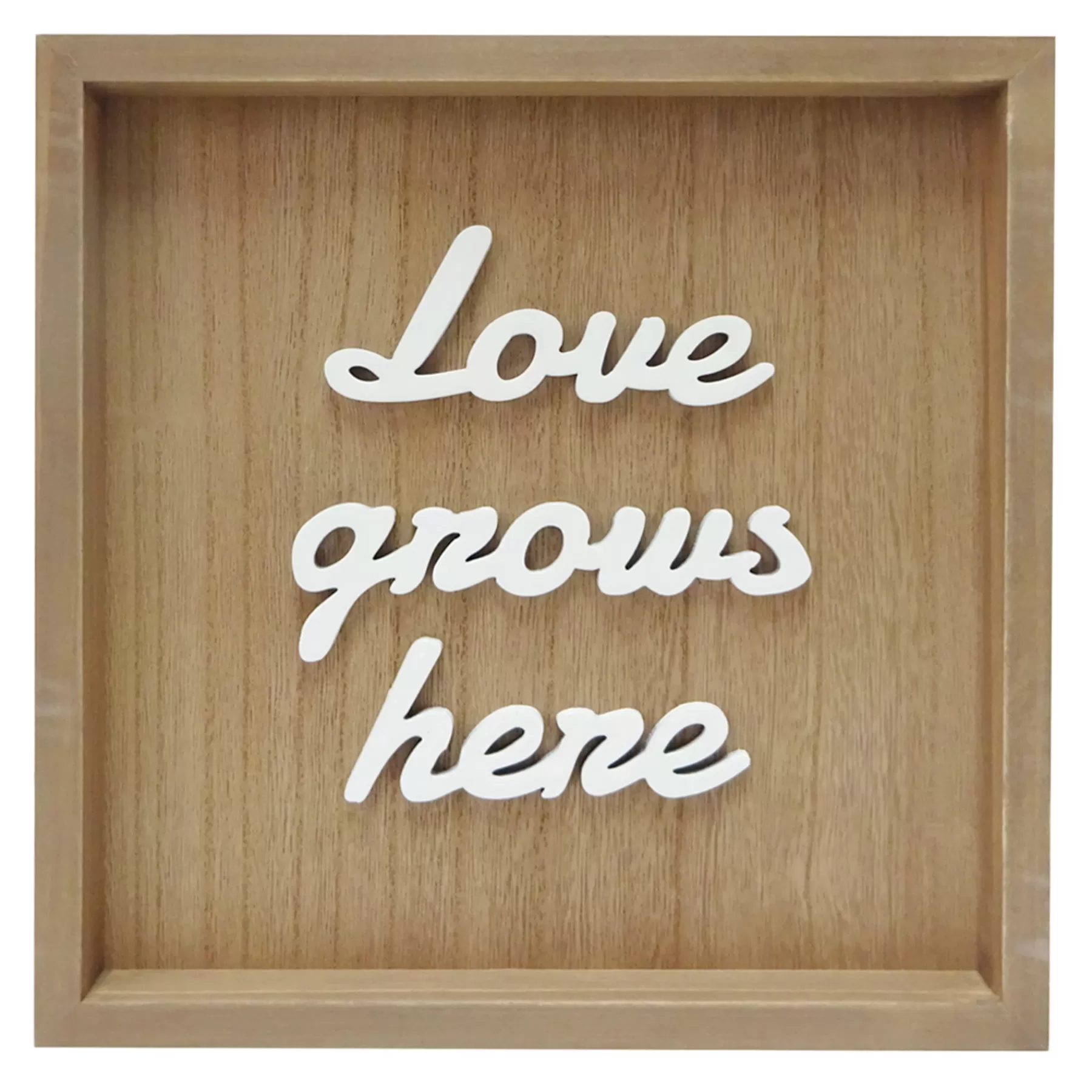 * Discount Sale Honeybloom Love Grows Here Wooden Block Sign, 10