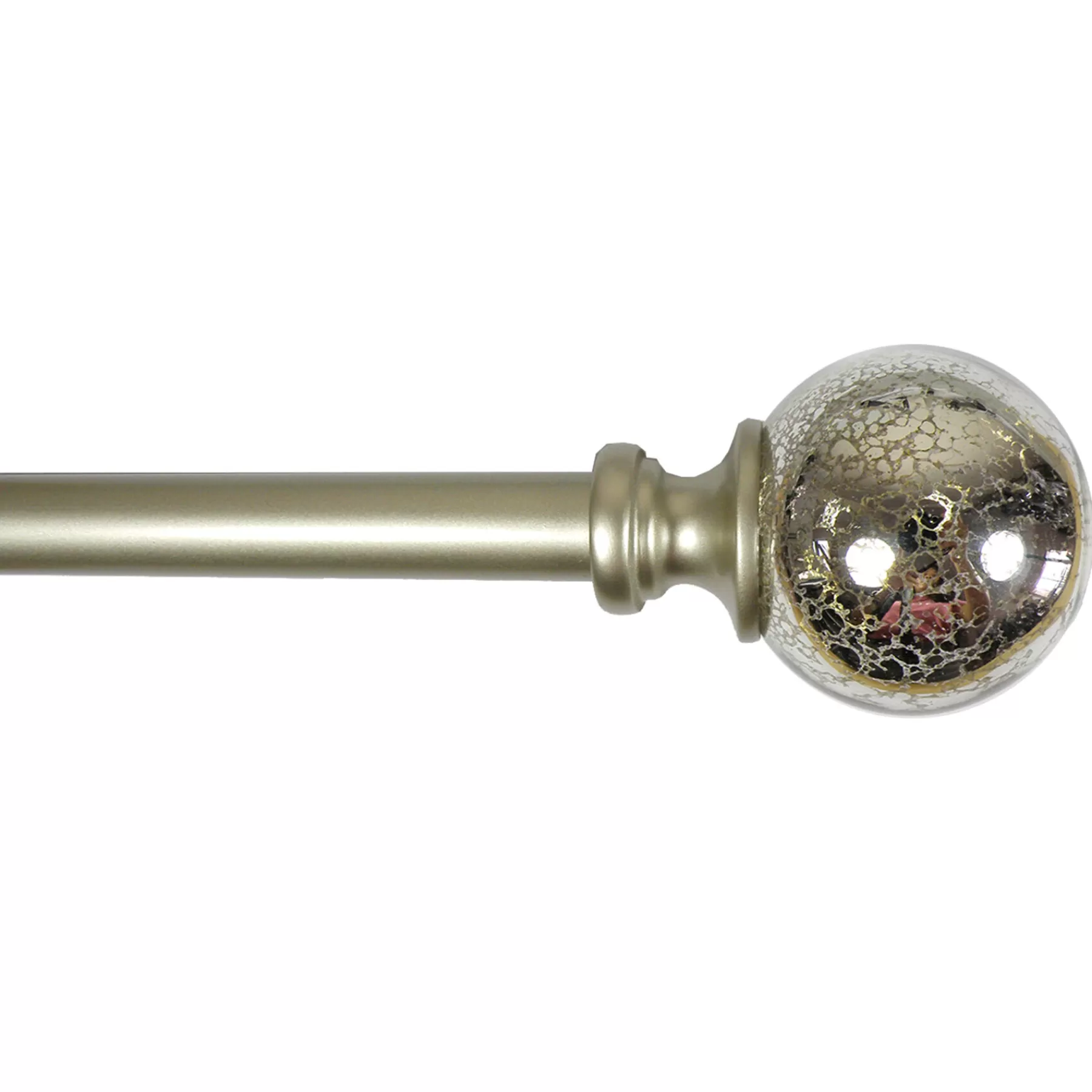 * Discount Sale Laurel Mercury Glass Ball 84 -120 Adjustable 3/4 Diameter Curtain Rod, Nickel Finish
