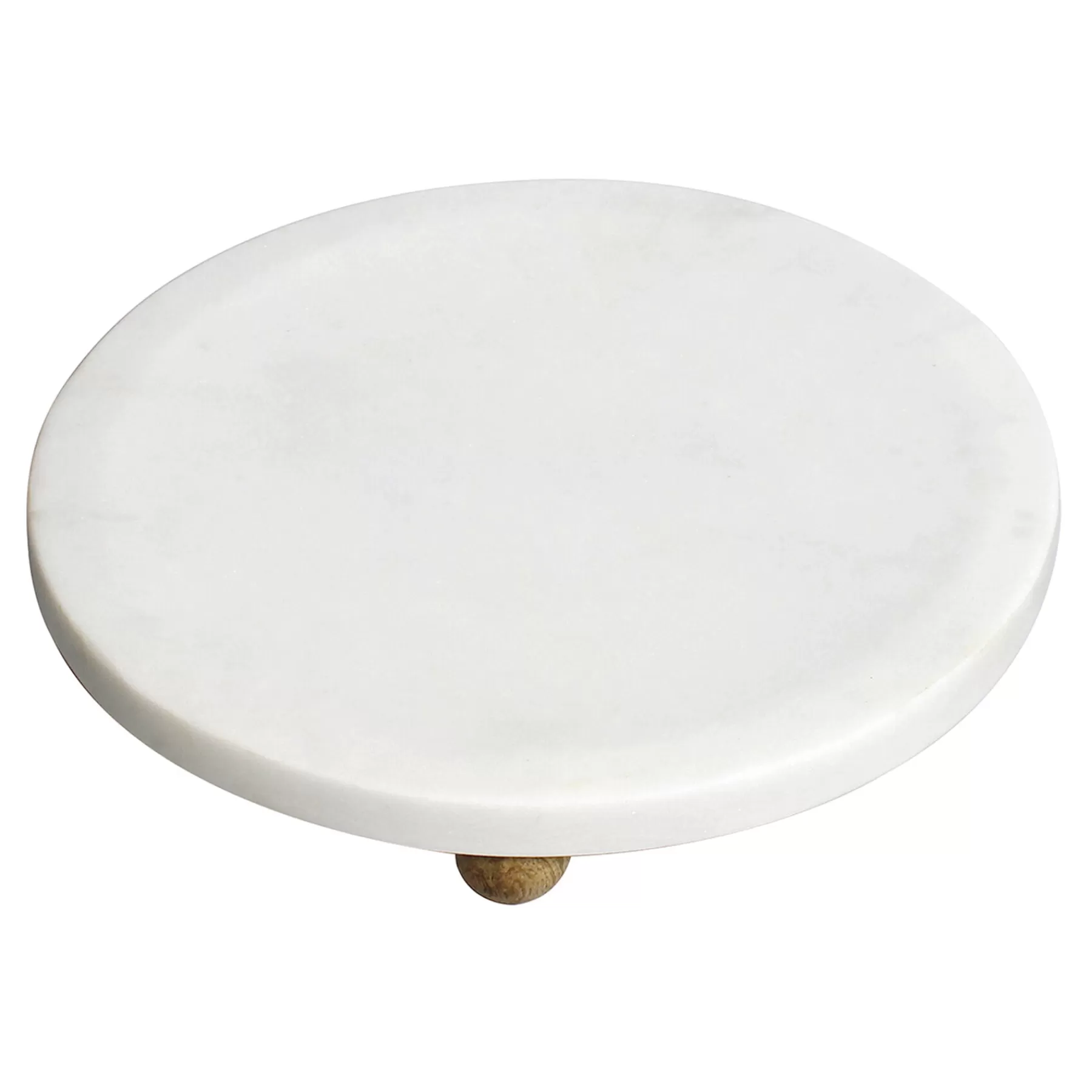 * Discount Sale White Marbled Footed Trinket Tray, 5