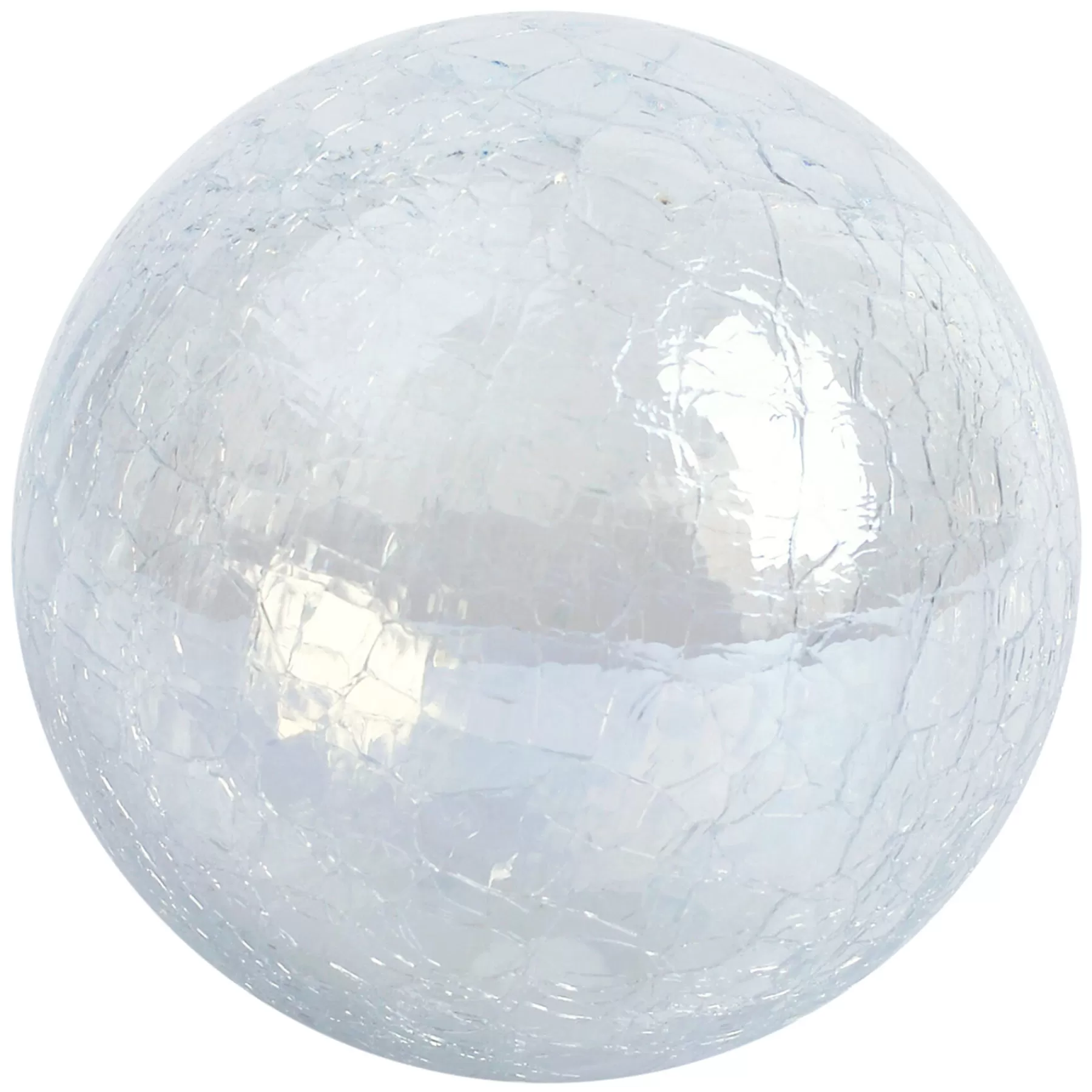 * Exclusive Clear Distressed Glass Ball, 4