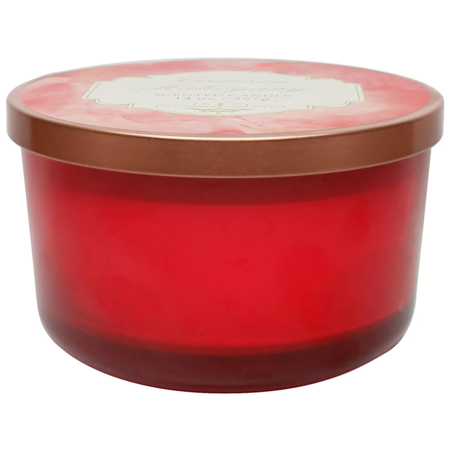 * Exclusive Crimson Mahogany Scented Jar Candle, 14Oz