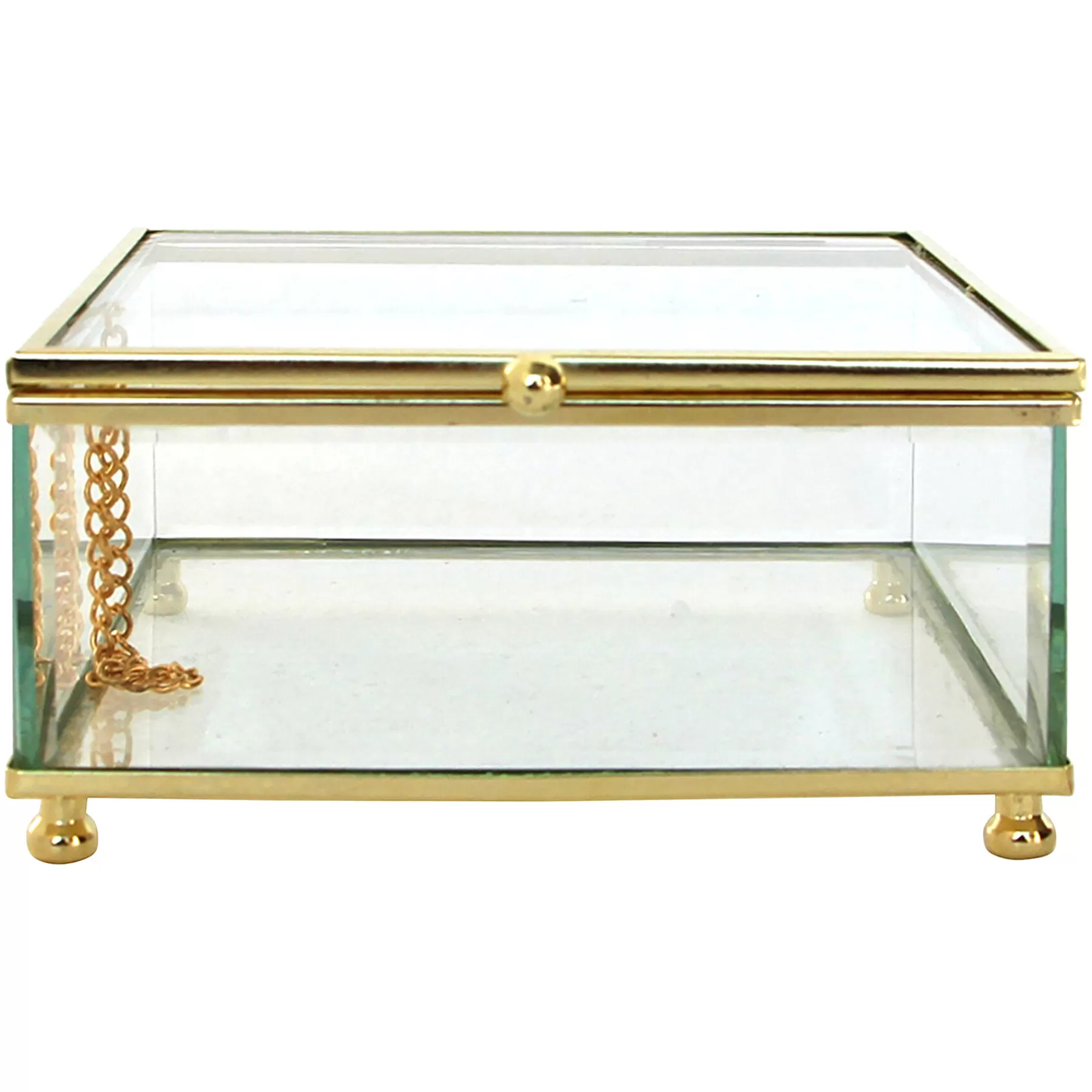 * Exclusive Design Clear Glass Box, 5 3