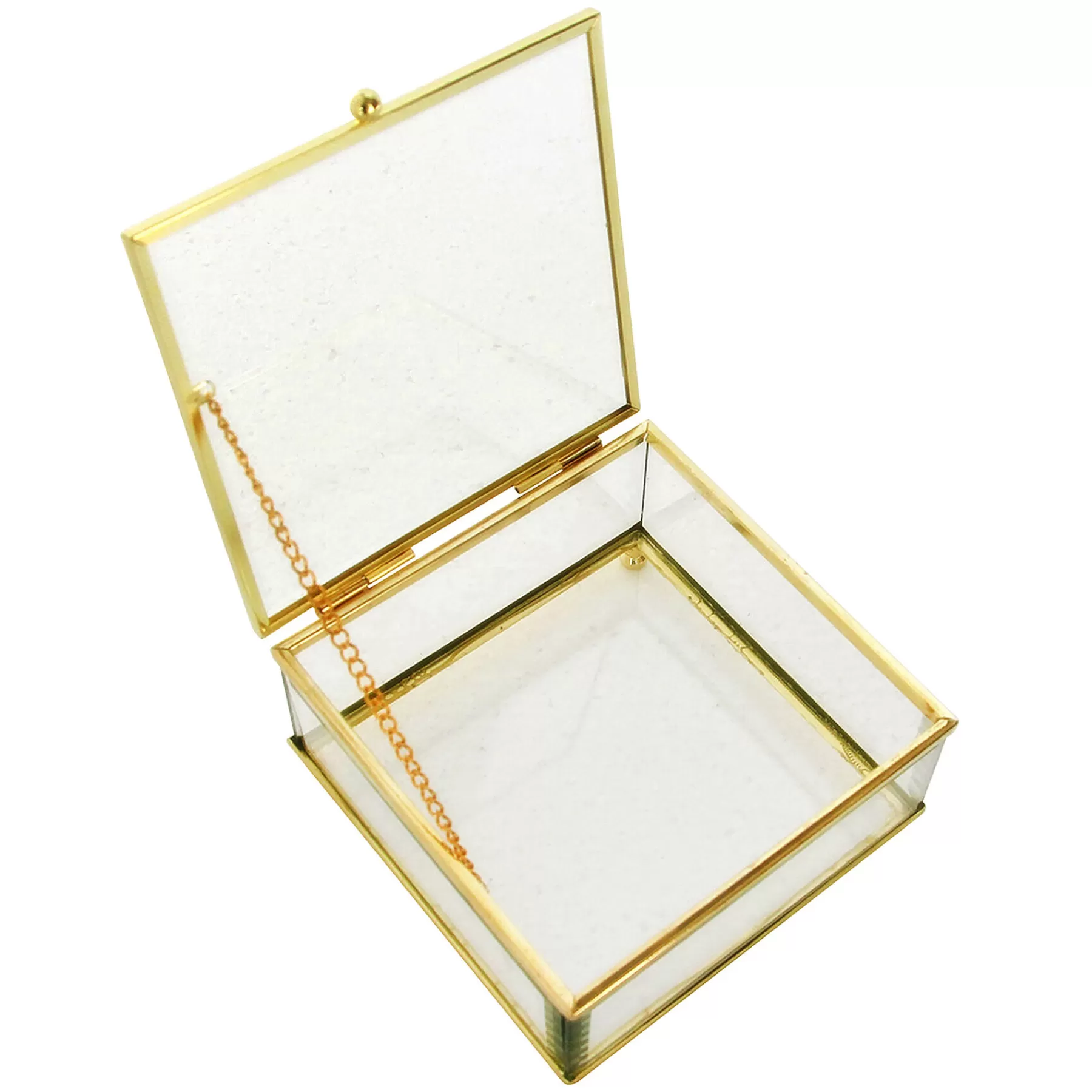 * Exclusive Design Clear Glass Box, 5 3