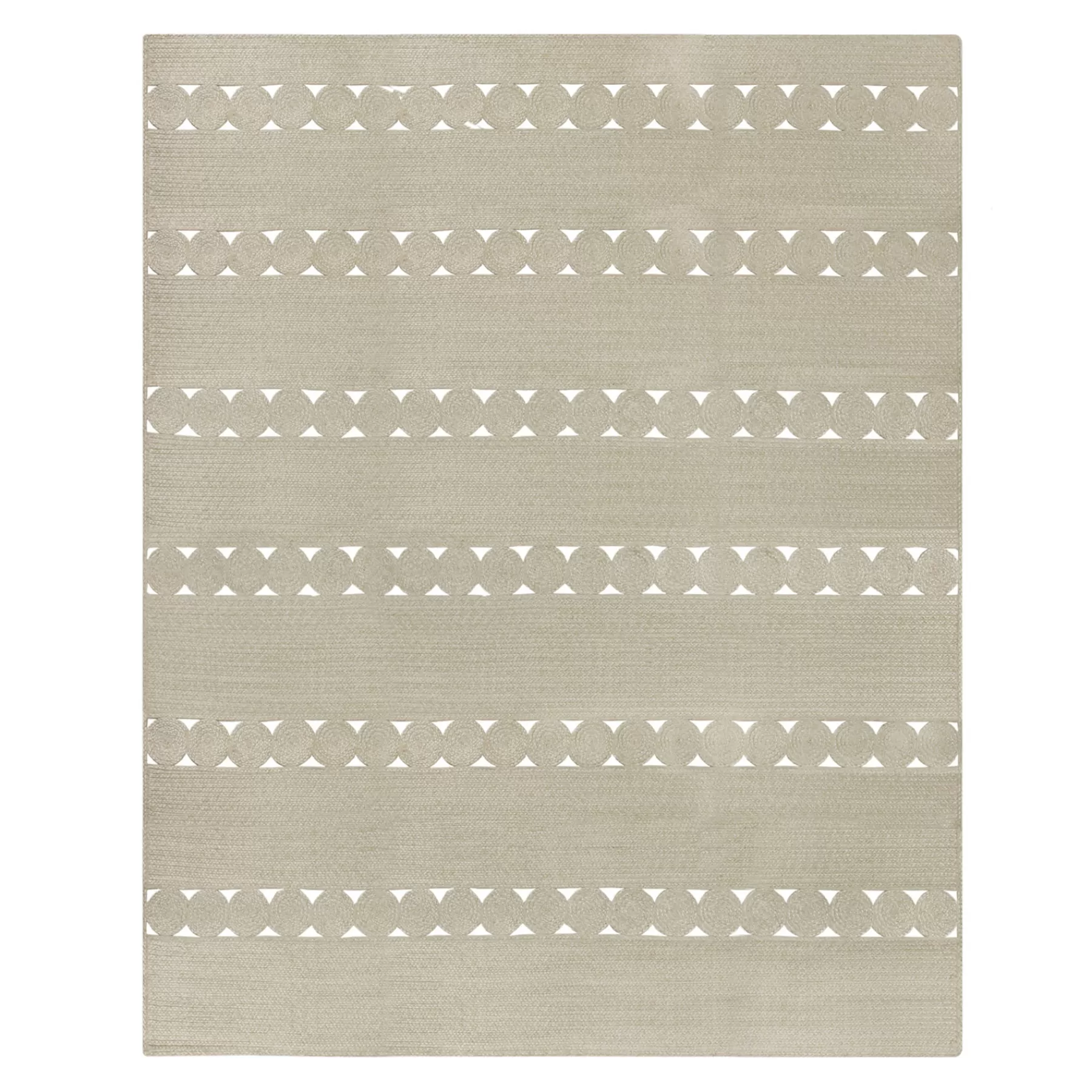 * Exclusive Design (D516) Tracey Boyd Ivory Braided Area Rug, 8 10
