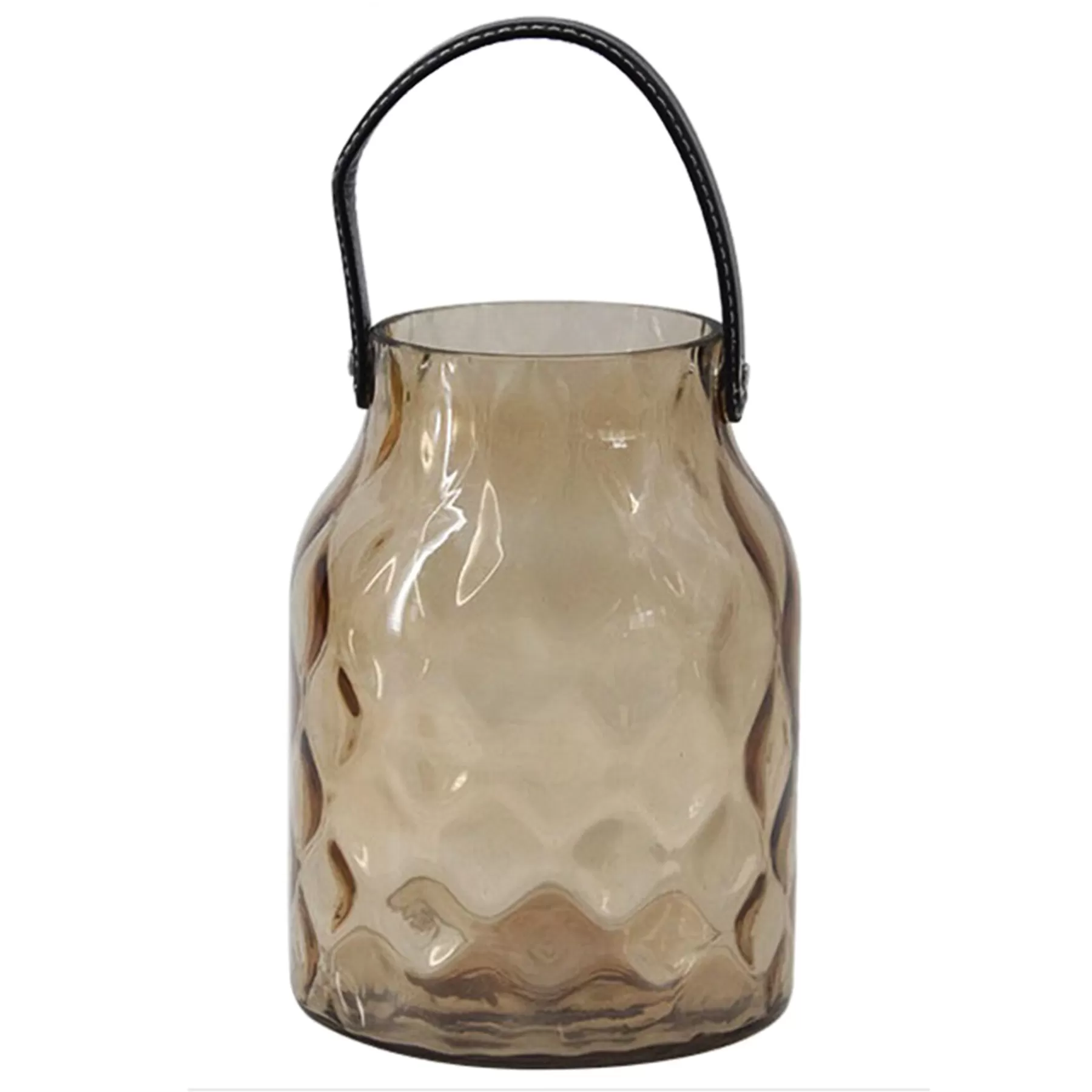 * Exclusive Design Glass Lantern With Rope Handle, 8