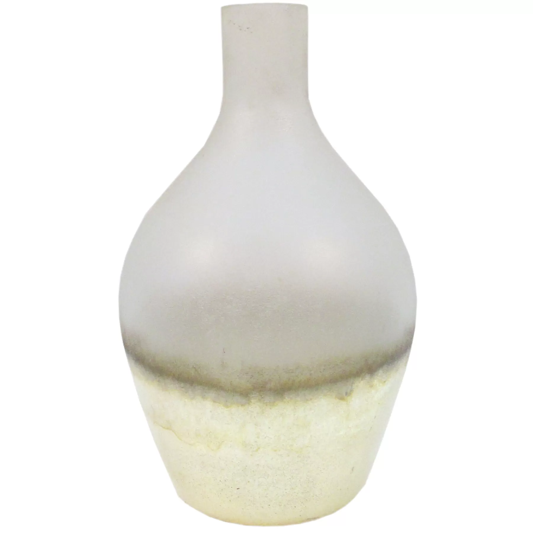 * Exclusive Design Tracey Boyd Gold Frosted Glass Vase, 9.5