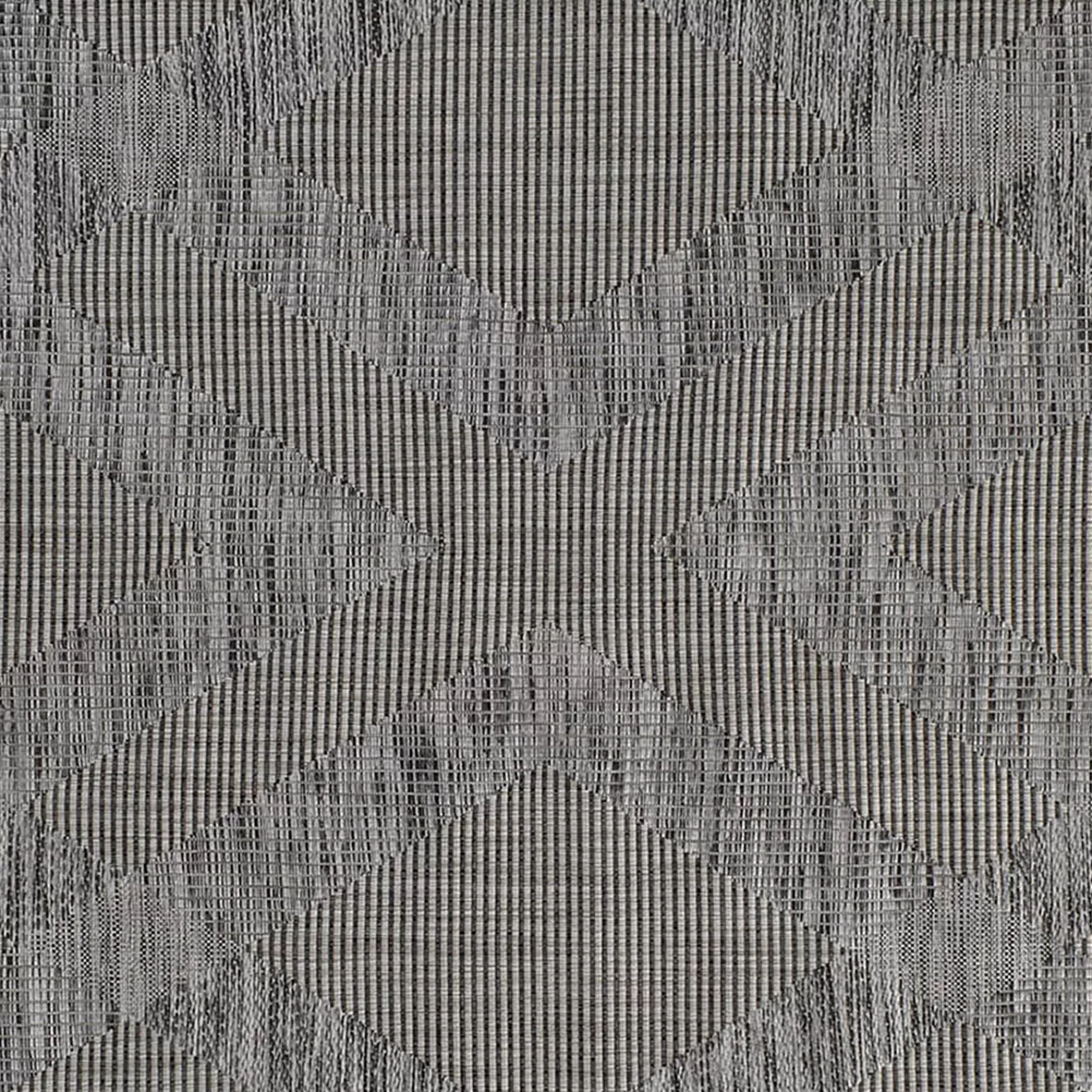 * Exclusive (E219) Grey Diamond Design Indoor & Outdoor Accent Rug, 2 4