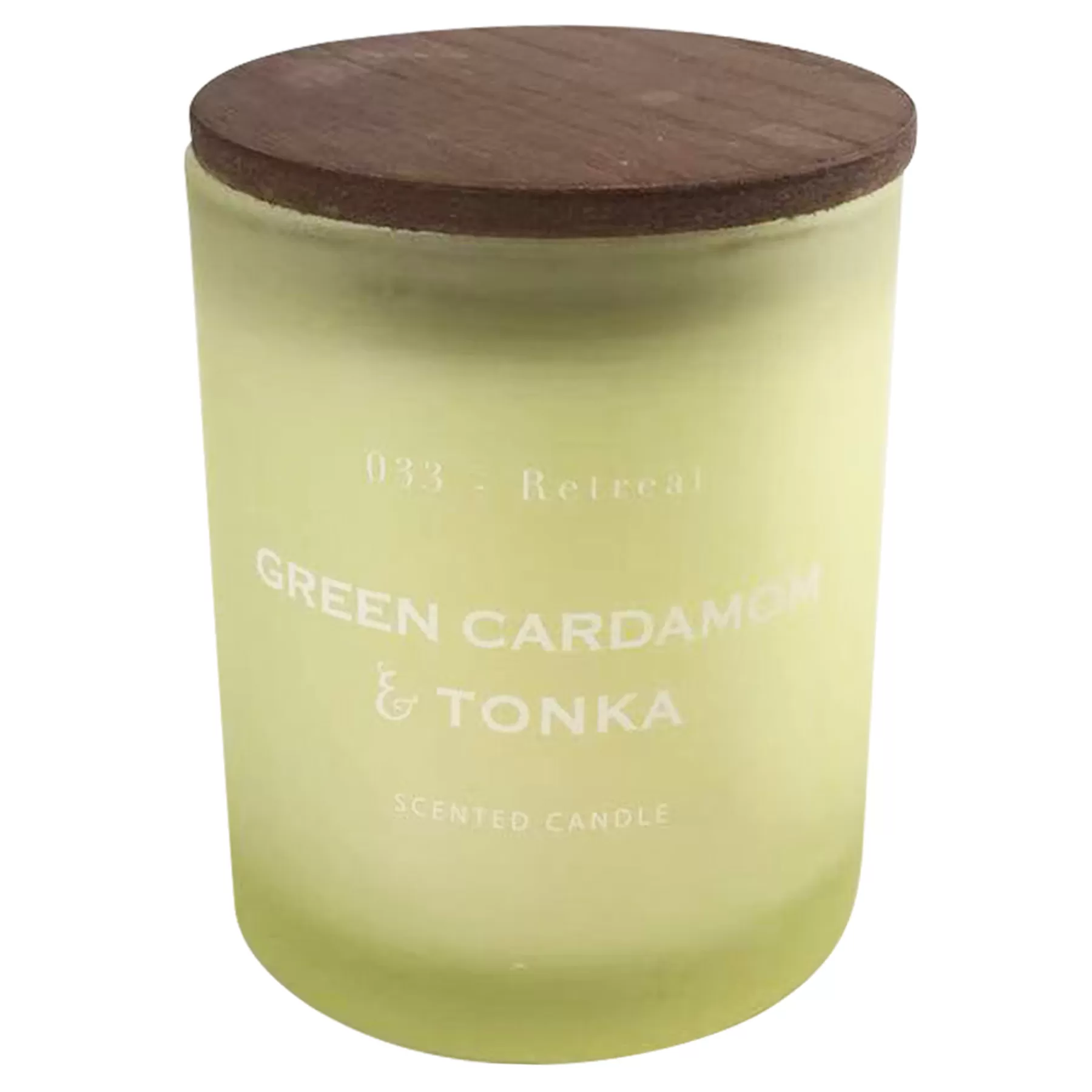 * Exclusive Green Cardamom & Tonka Scented Glass Jar Candle, 8Oz