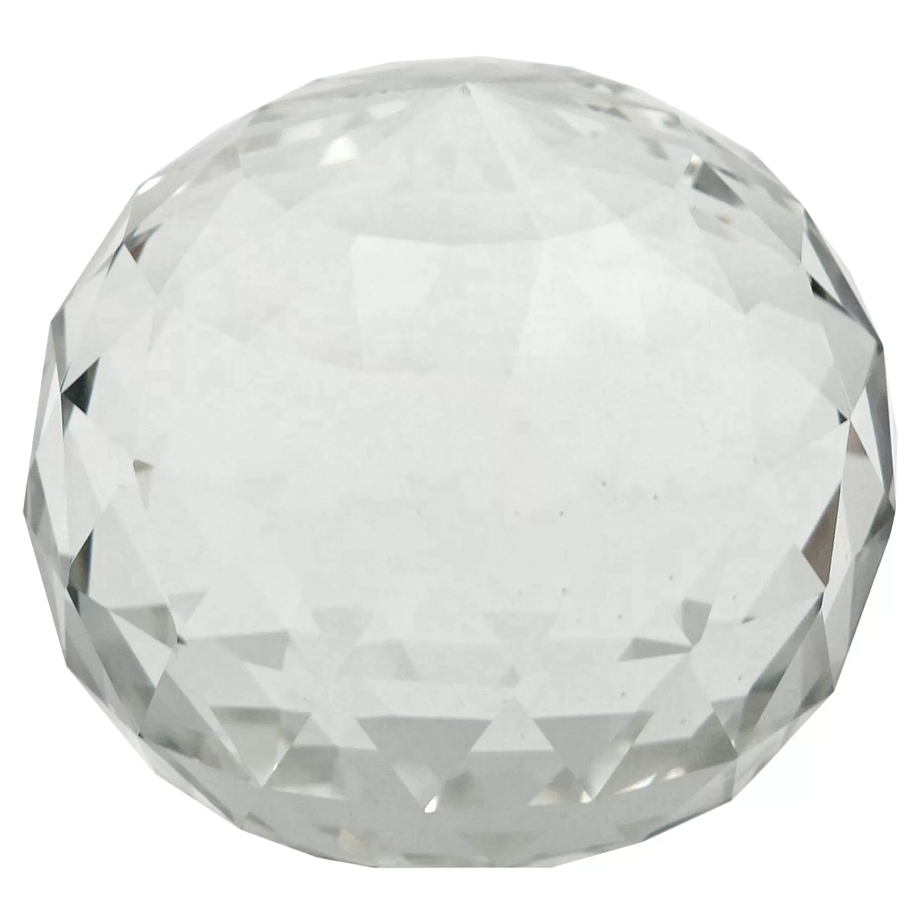 * Exclusive Laila Ali Clear Glass Geo Crystal Ball Decor, 3