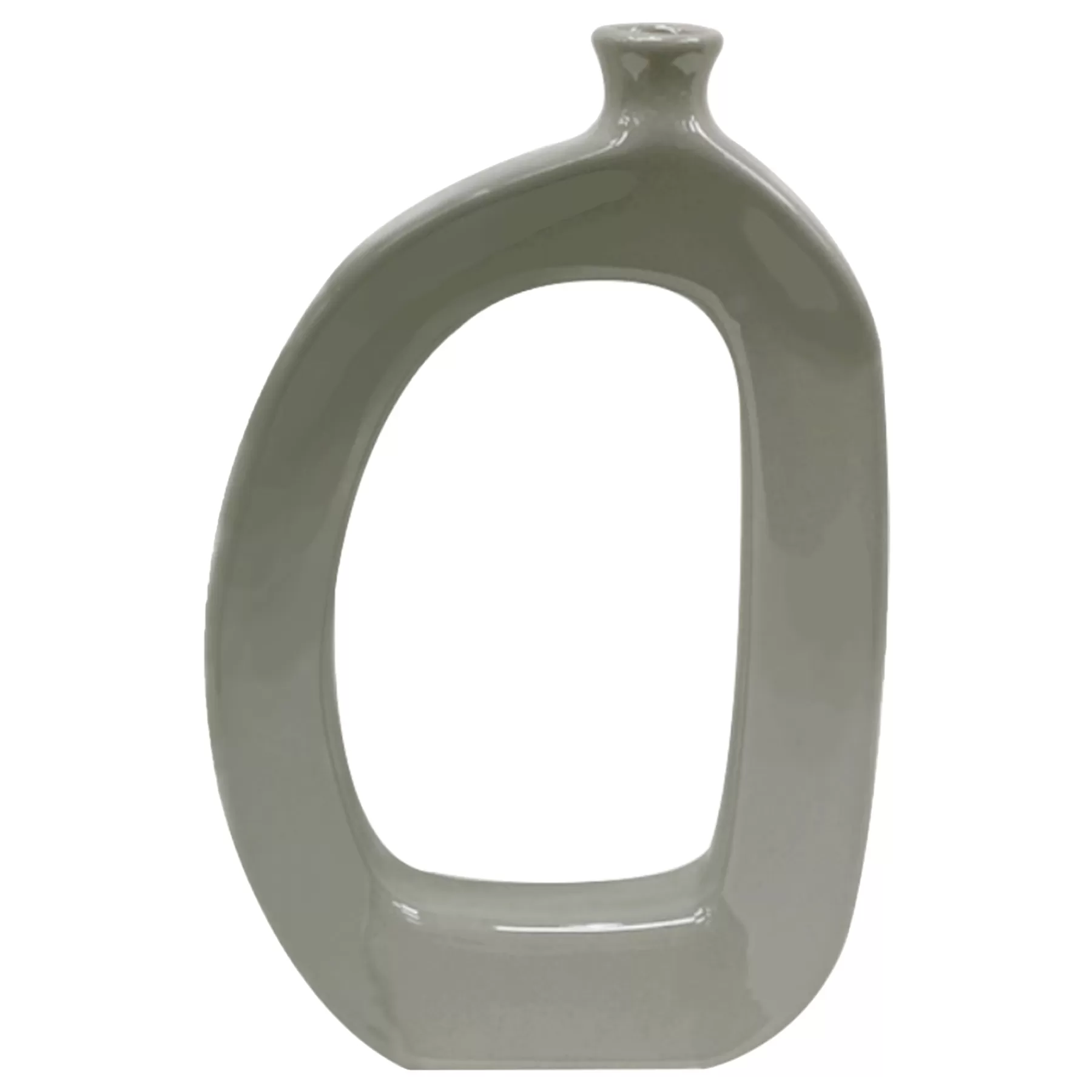 * Exclusive Riley Grey Open Vase, 11