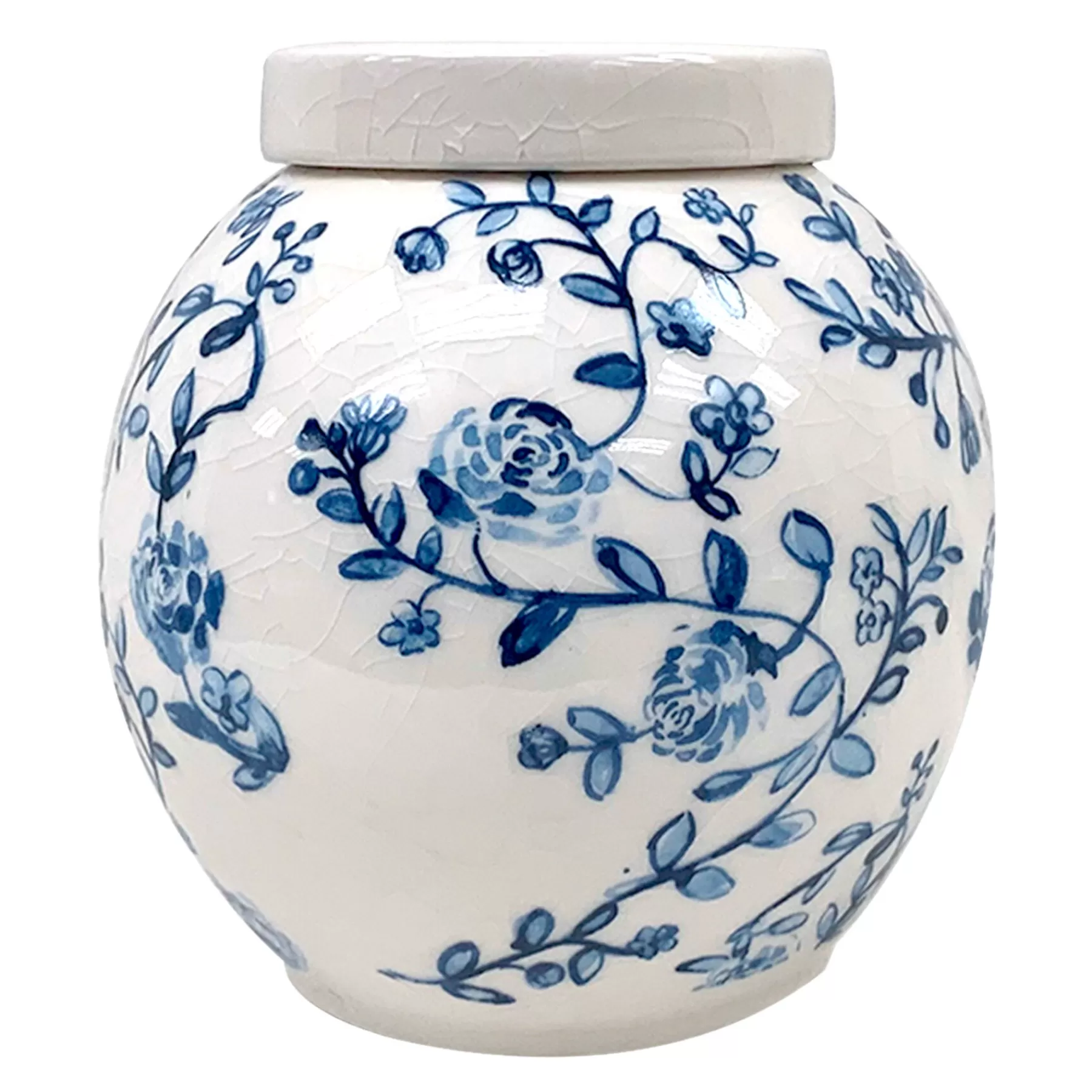 * Exclusive Tracey Boyd Blue & White Floral Ceramic Jar, 6