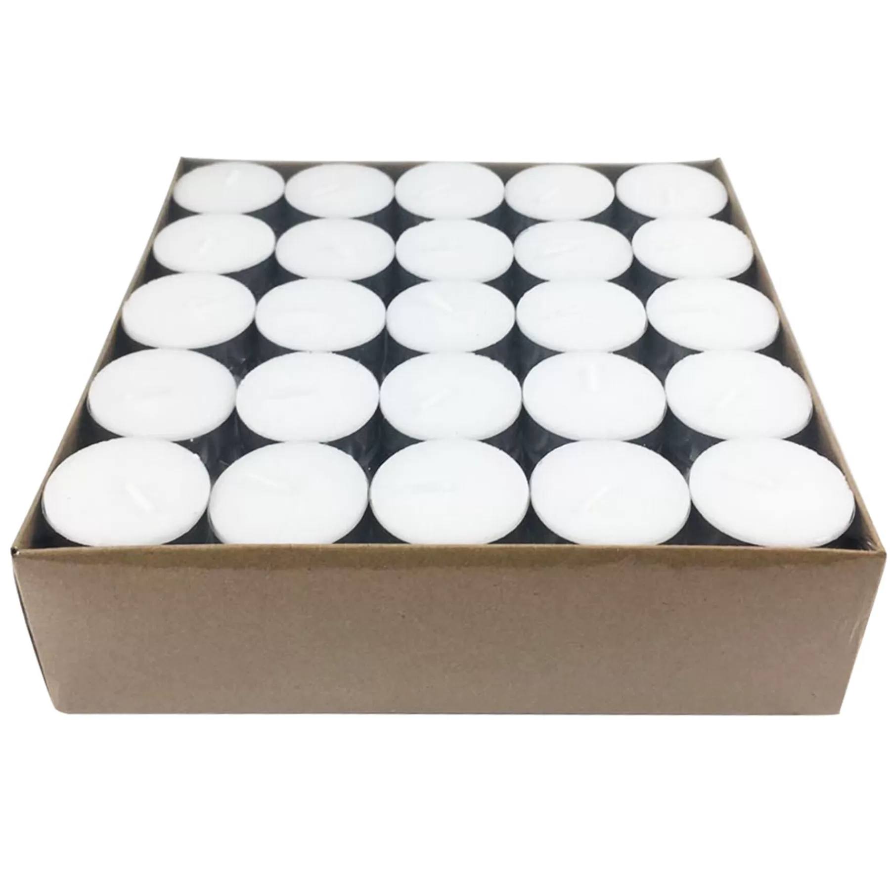 * Exquisite Gifts 100-Count White Unscented Tealight Candles