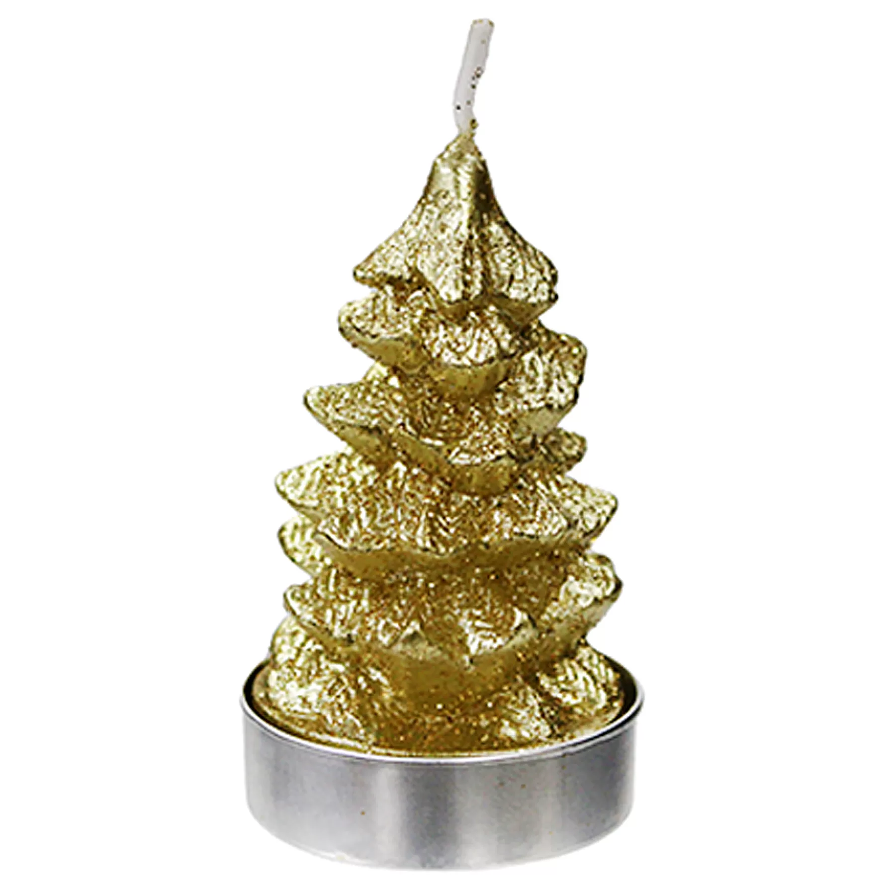 * Exquisite Gifts 4-Pack Gold Tree Tealight Candles, 2.8