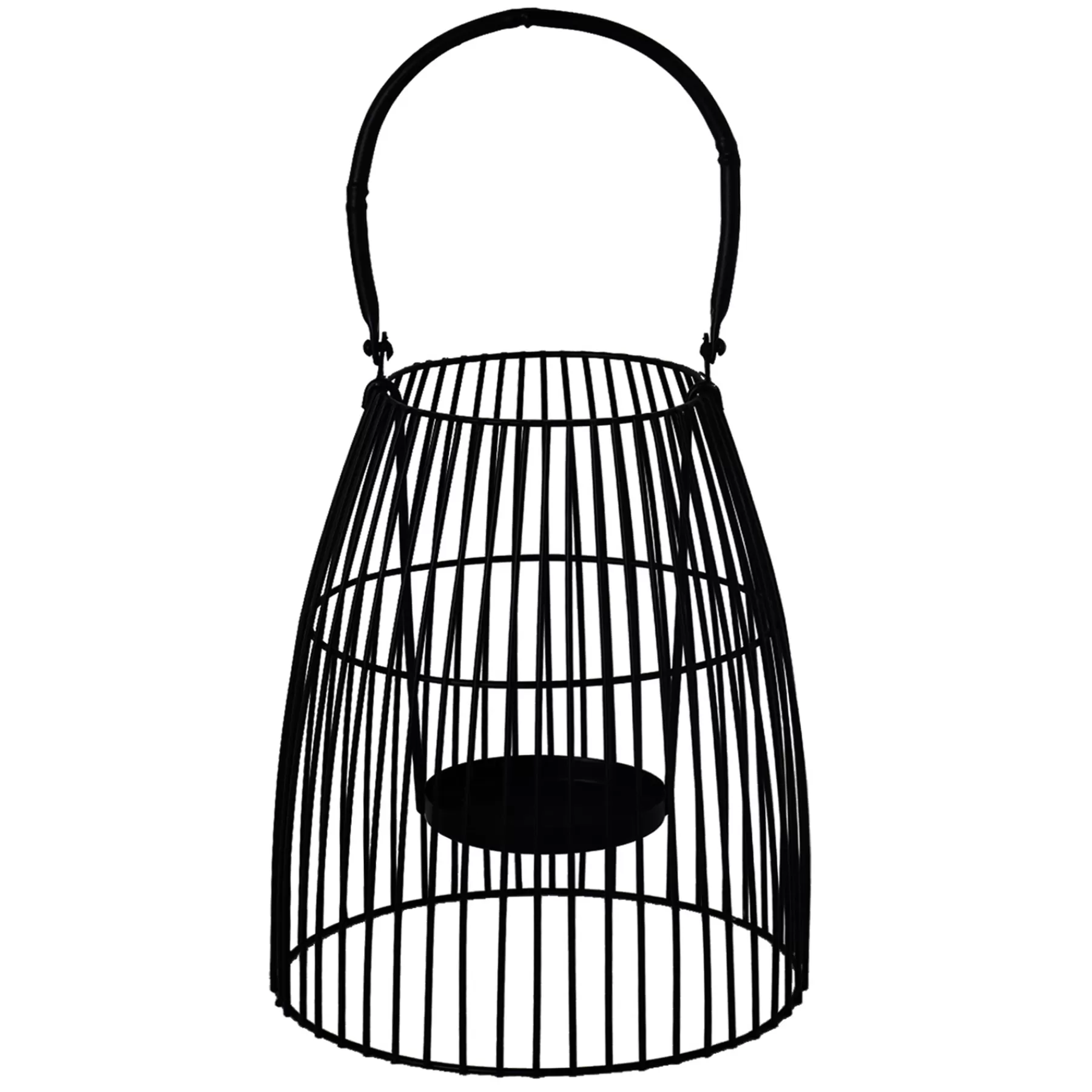 * Exquisite Gifts Black Wire Lantern With Handle, 8