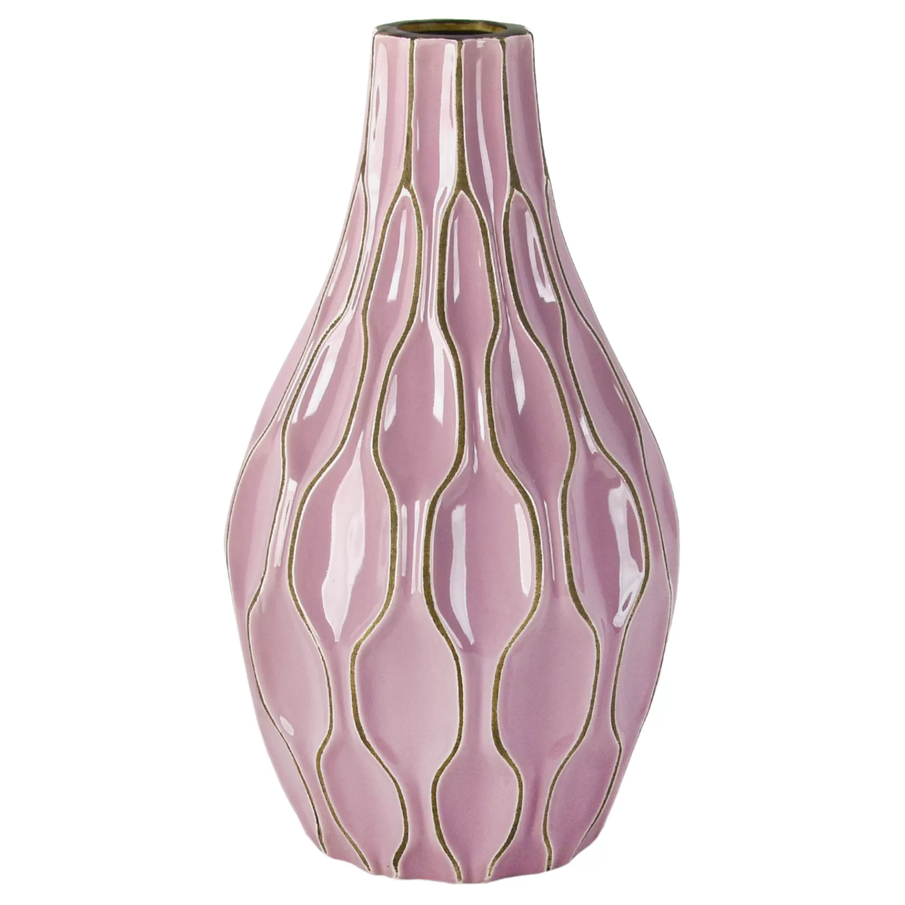 * Exquisite Gifts Grace Mitchell Katherine Purple Ceramic Vase, 12