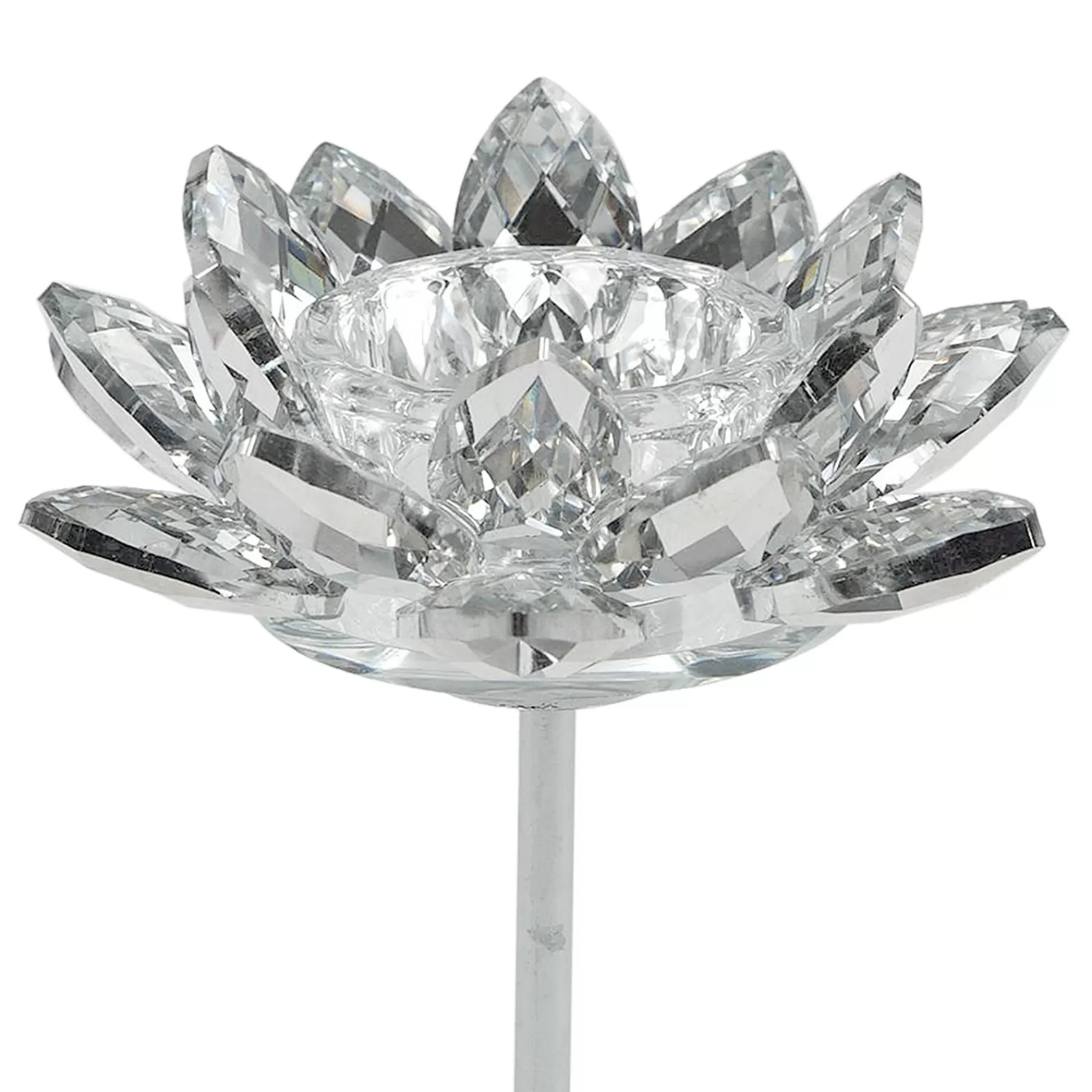 * Exquisite Gifts Laila Ali Crystal Lotus Flower Candle Holder, 7