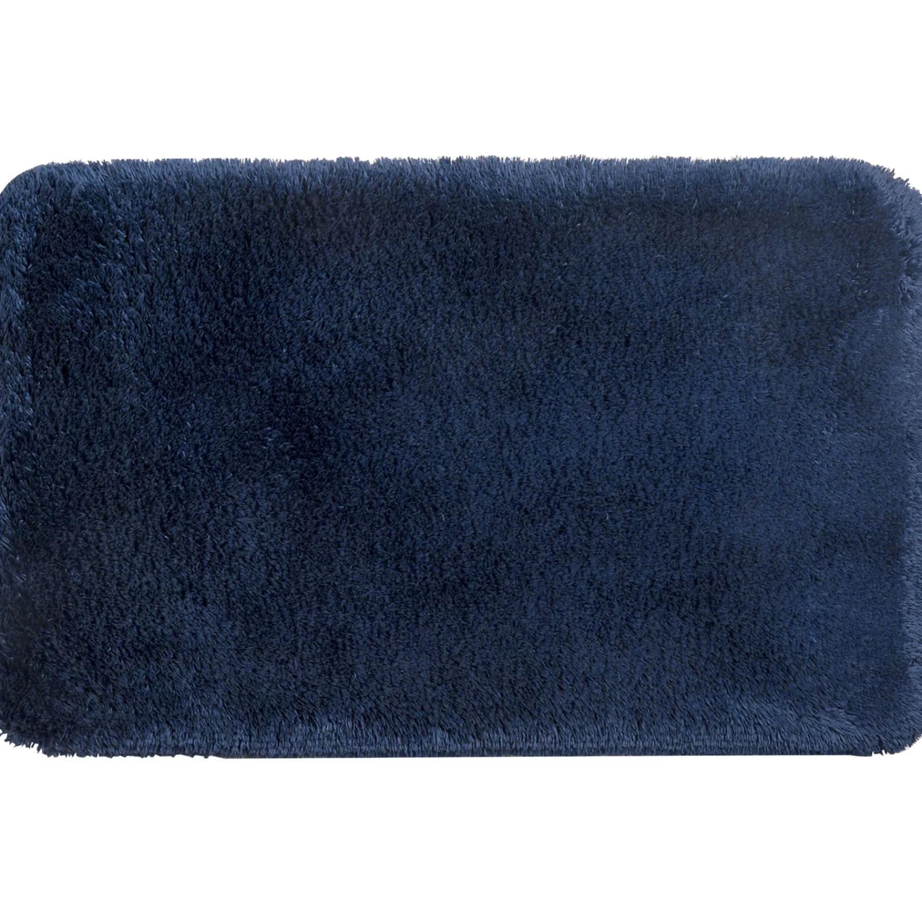 * Exquisite Gifts Pearl Plush Navy Memory Foam Rug 21X34
