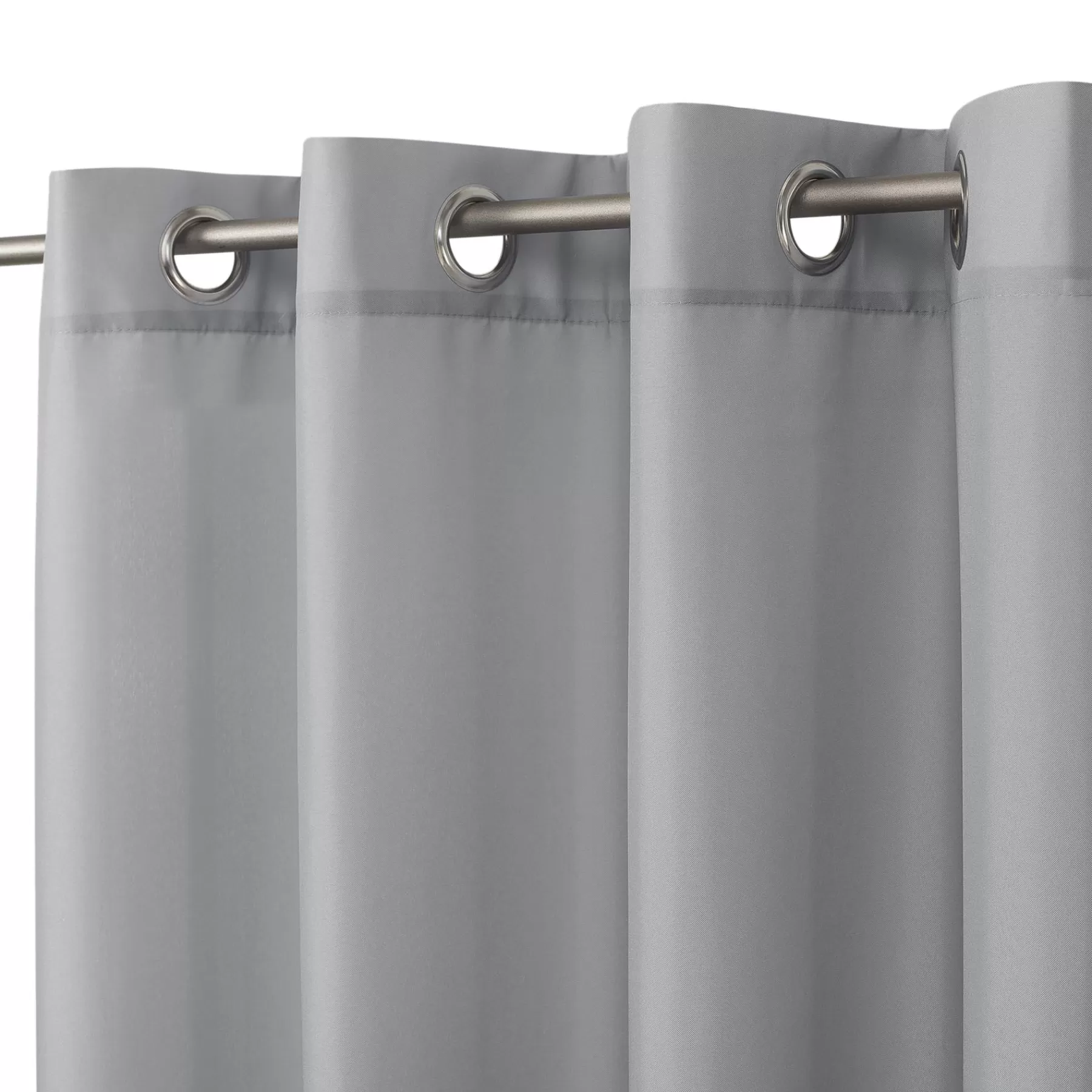 * Exquisite Gifts Sun Zero Darian Grey Outdoor Light Filtering Curtain Panel, 84