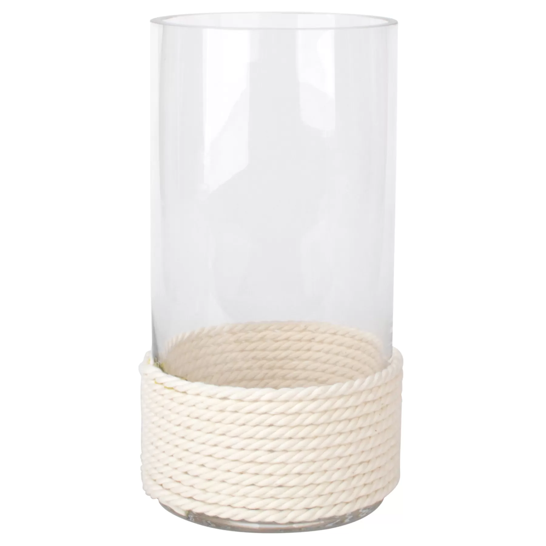 * Exquisite Gifts Ty Pennington Clear Glass Vase With Textured White Base