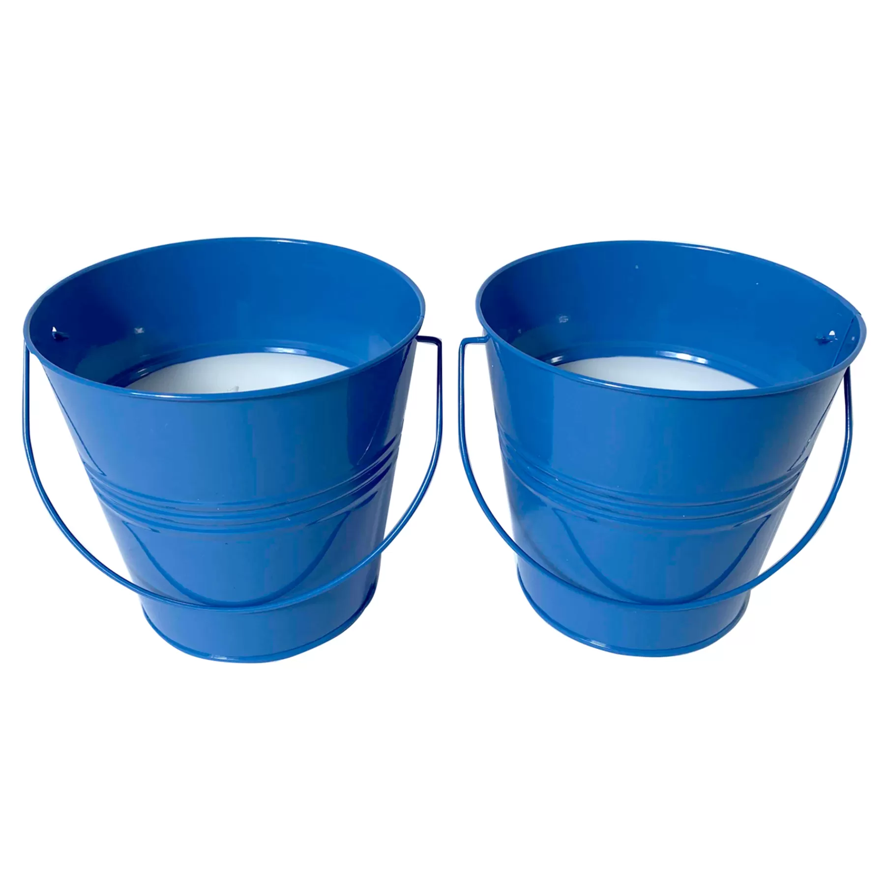 * Featured 2-Pack Blue Paint Bucket Citronella Candles, 8Oz