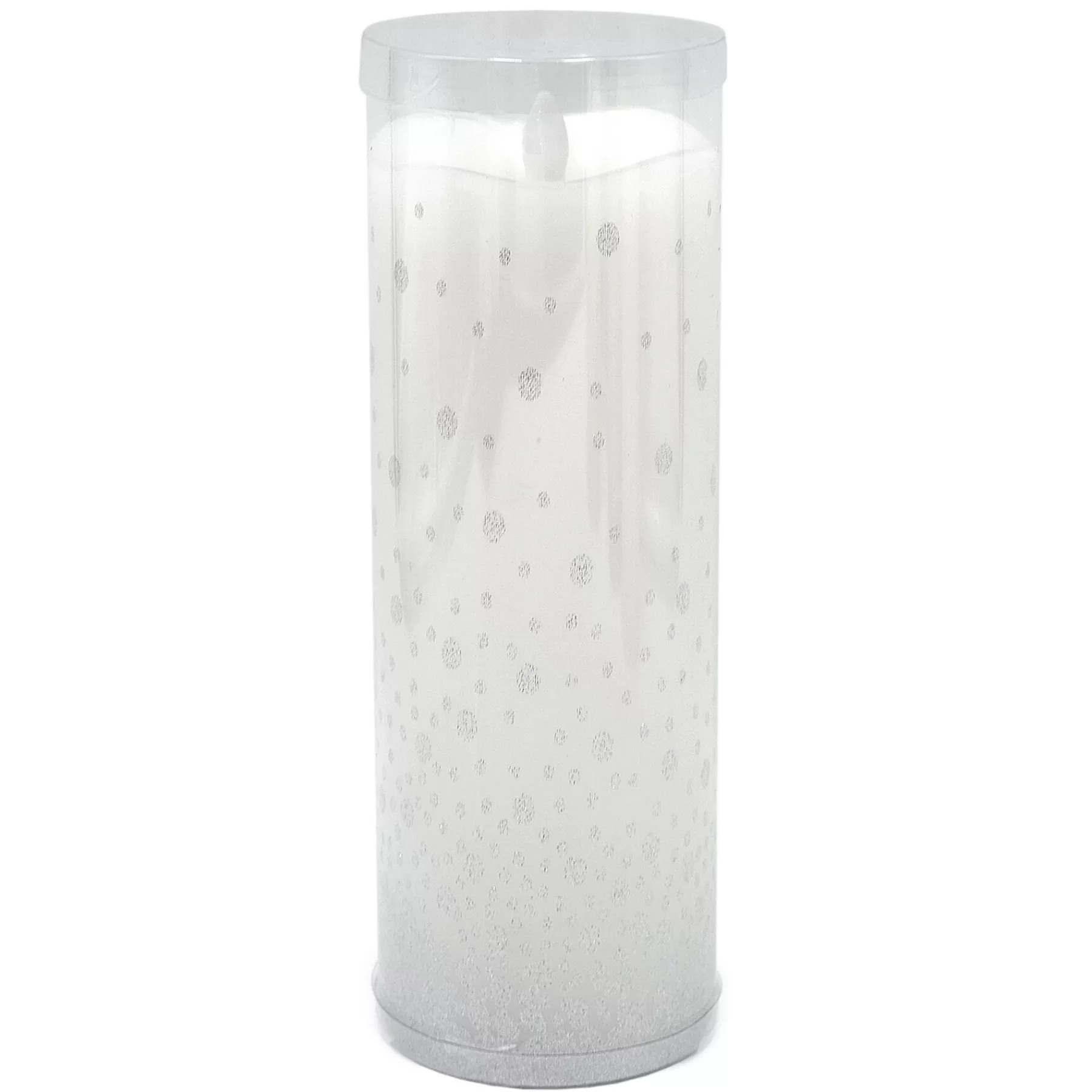 * Featured 3X8 Led Wax Candle With 6 Hour Timer Silver