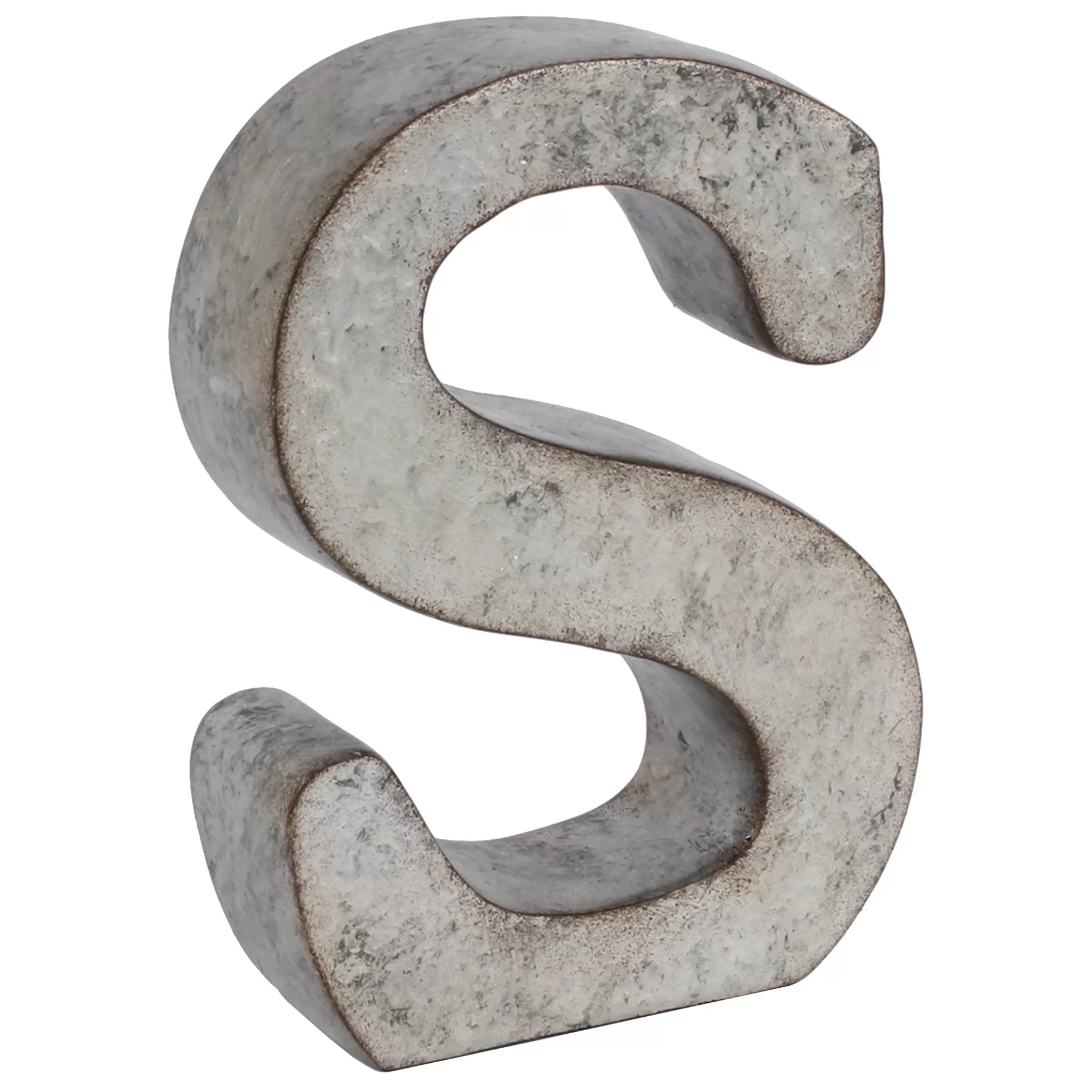 * Featured 6 Galvanized Metal Letter, S