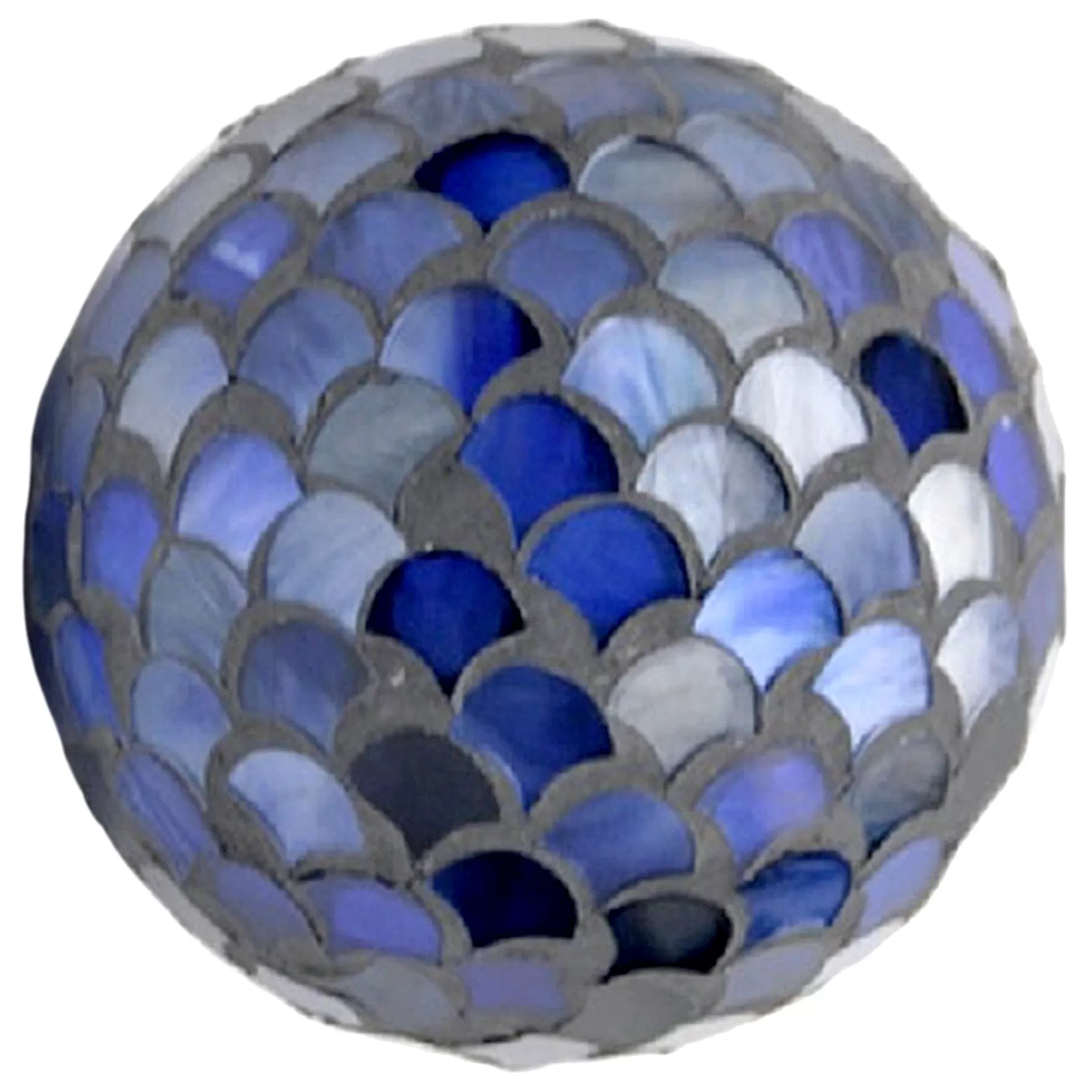 * Featured Blue Mosaic Glass Ball, 4