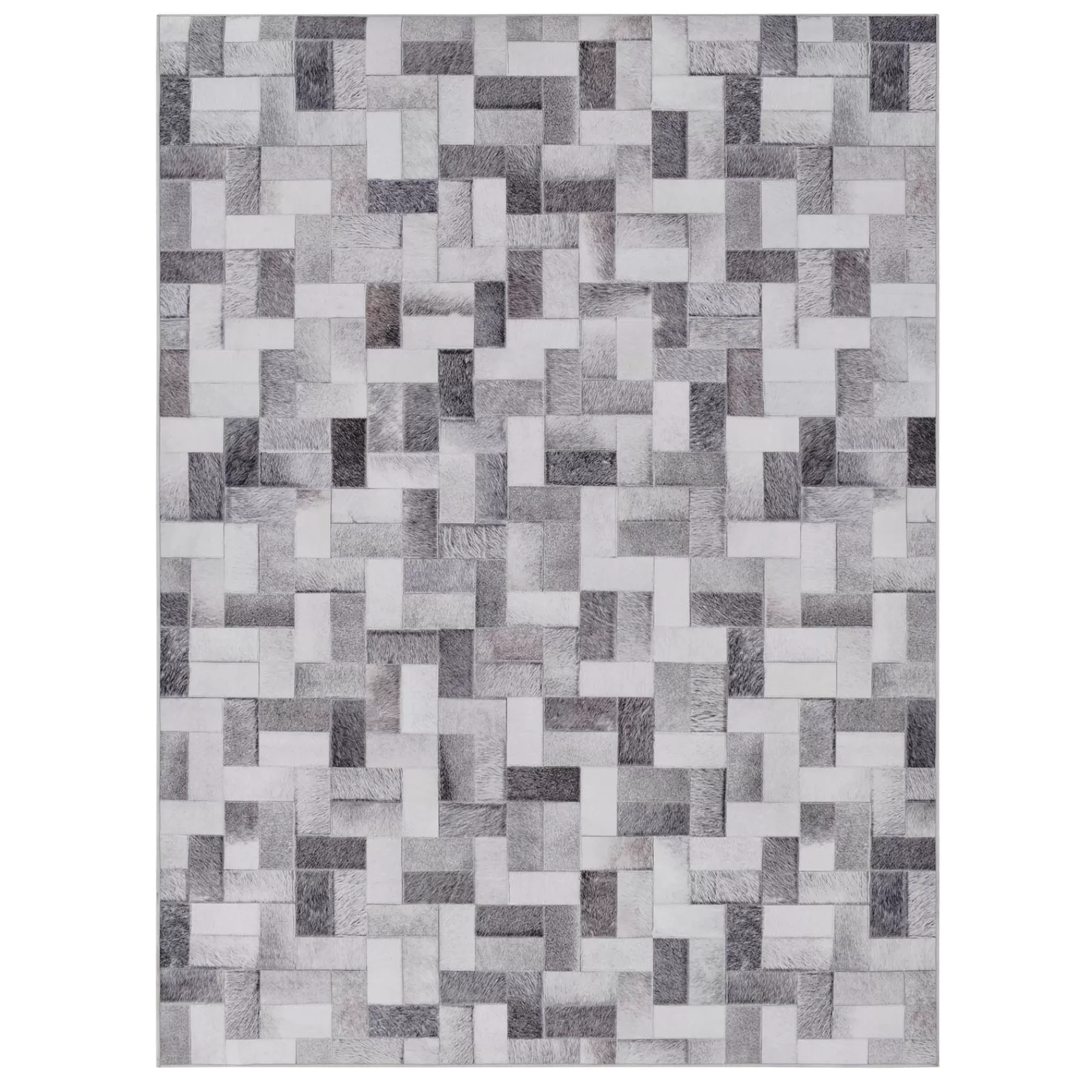 * Featured (D537) Nova Grey Printed Area Rug, 8 10