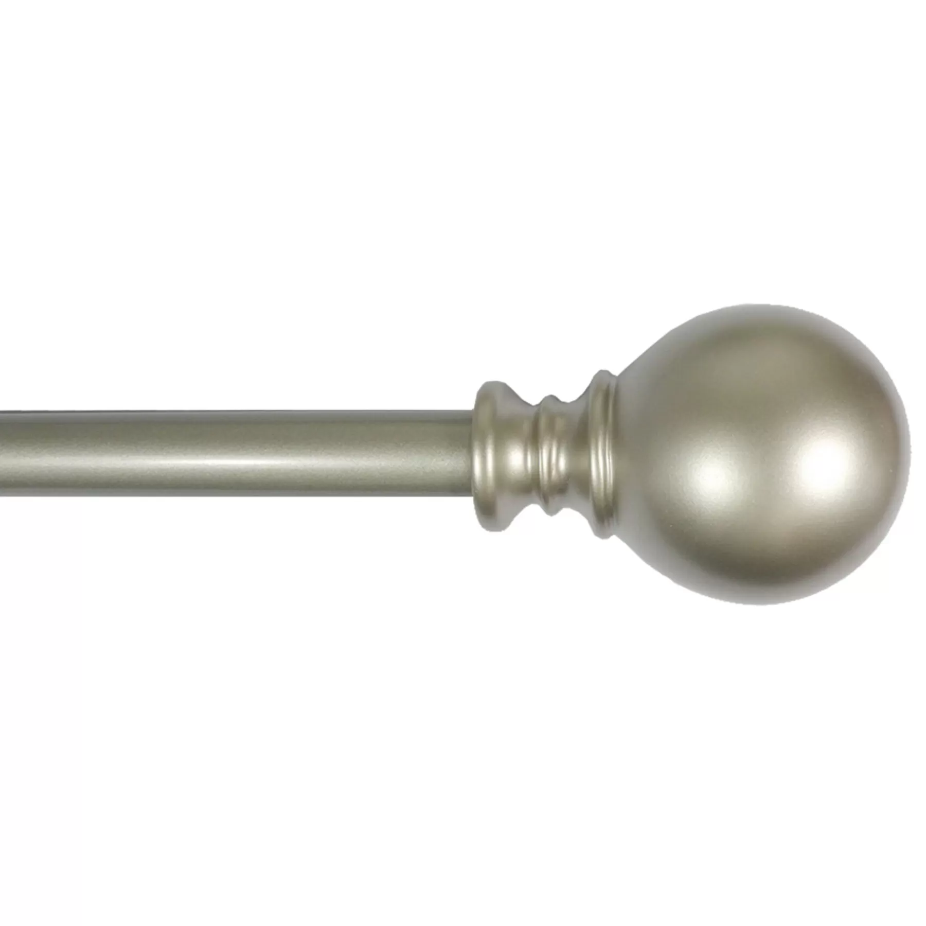 * Featured Gunner Ball 28 -48 Adjustable 5/8 Diameter Curtain Rod, Nickel Finish