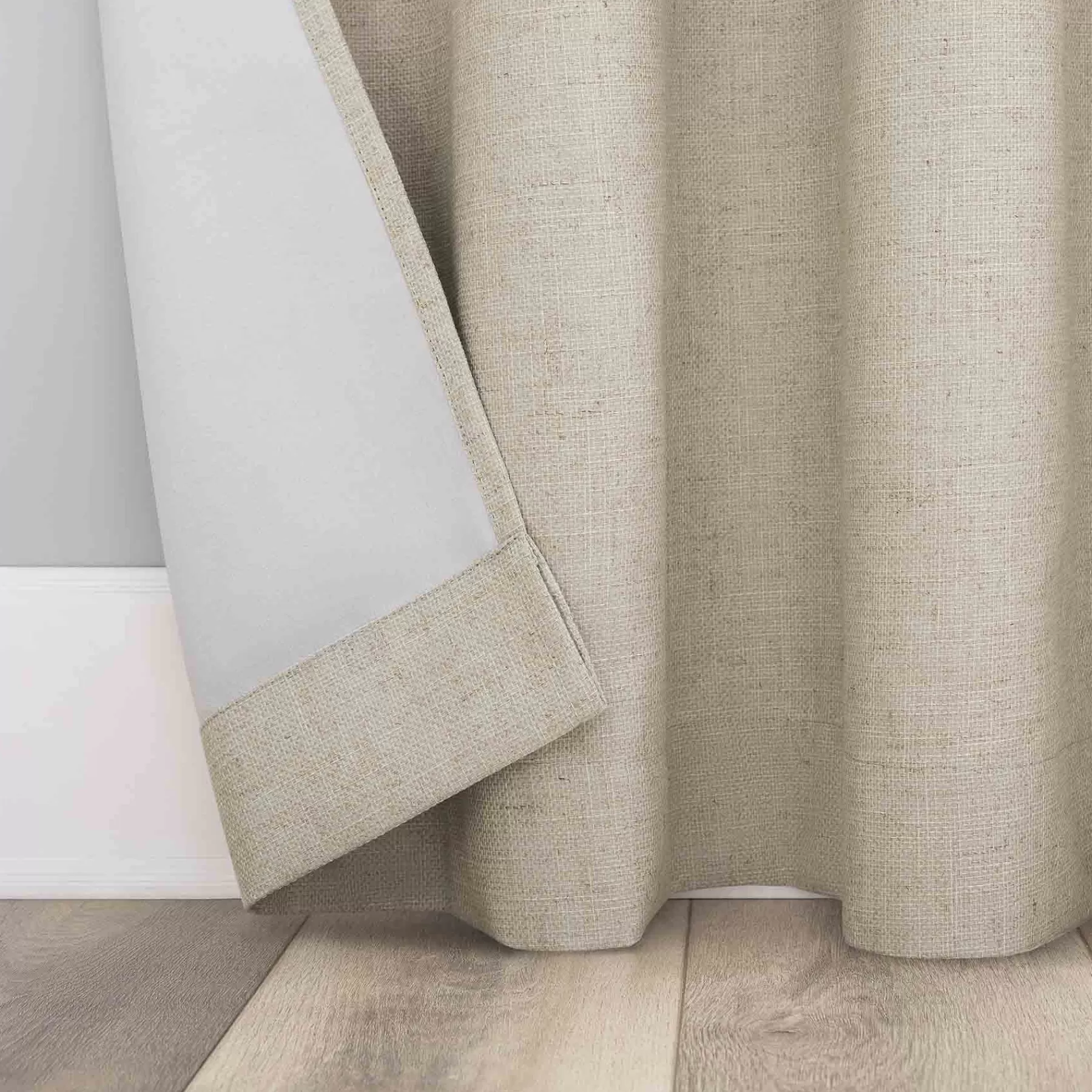 * Featured Sun Zero Pacey Taupe Blackout Grommet Curtain Panel, 84