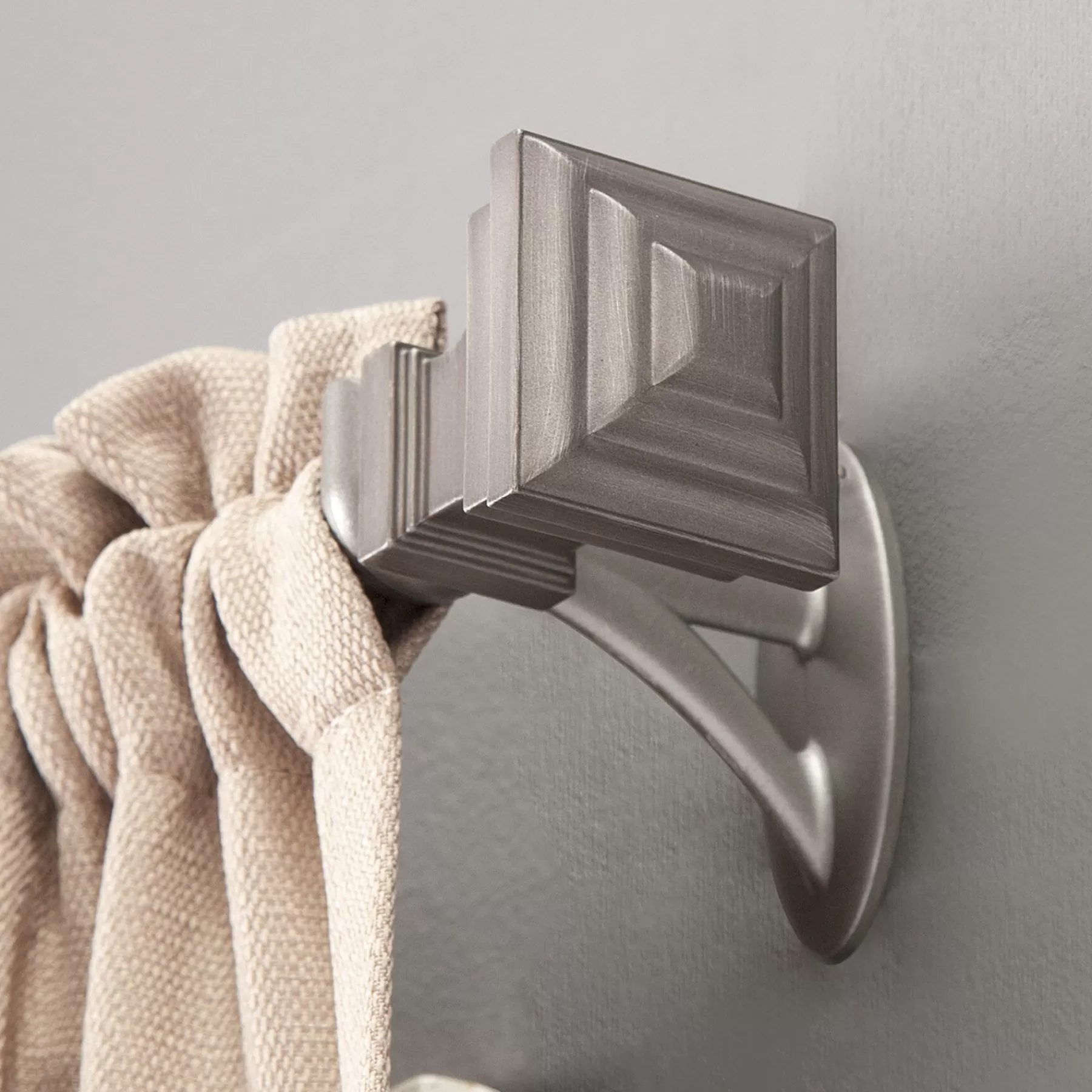 * Flash Sale 36-66 Fast Fit Milton Pewter Window Decorative Rod 5/8