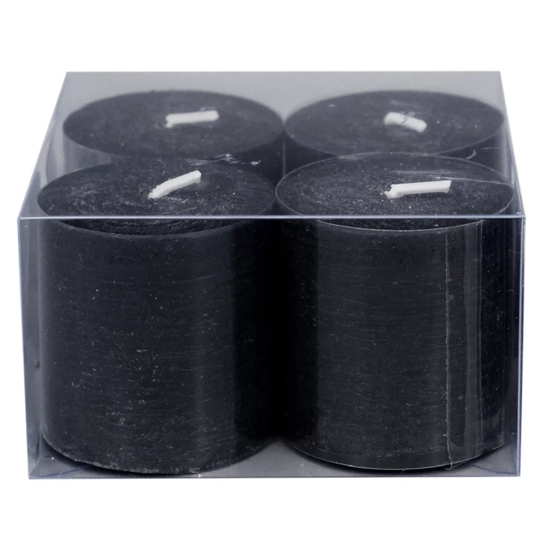 * Flash Sale 4-Pack Black Unscented Votive Candles, 4