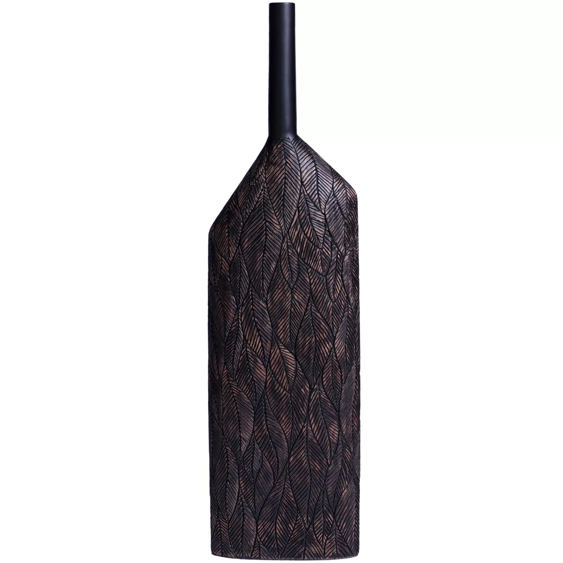 * Low Price Brown Leaf Patterned Vase, 27