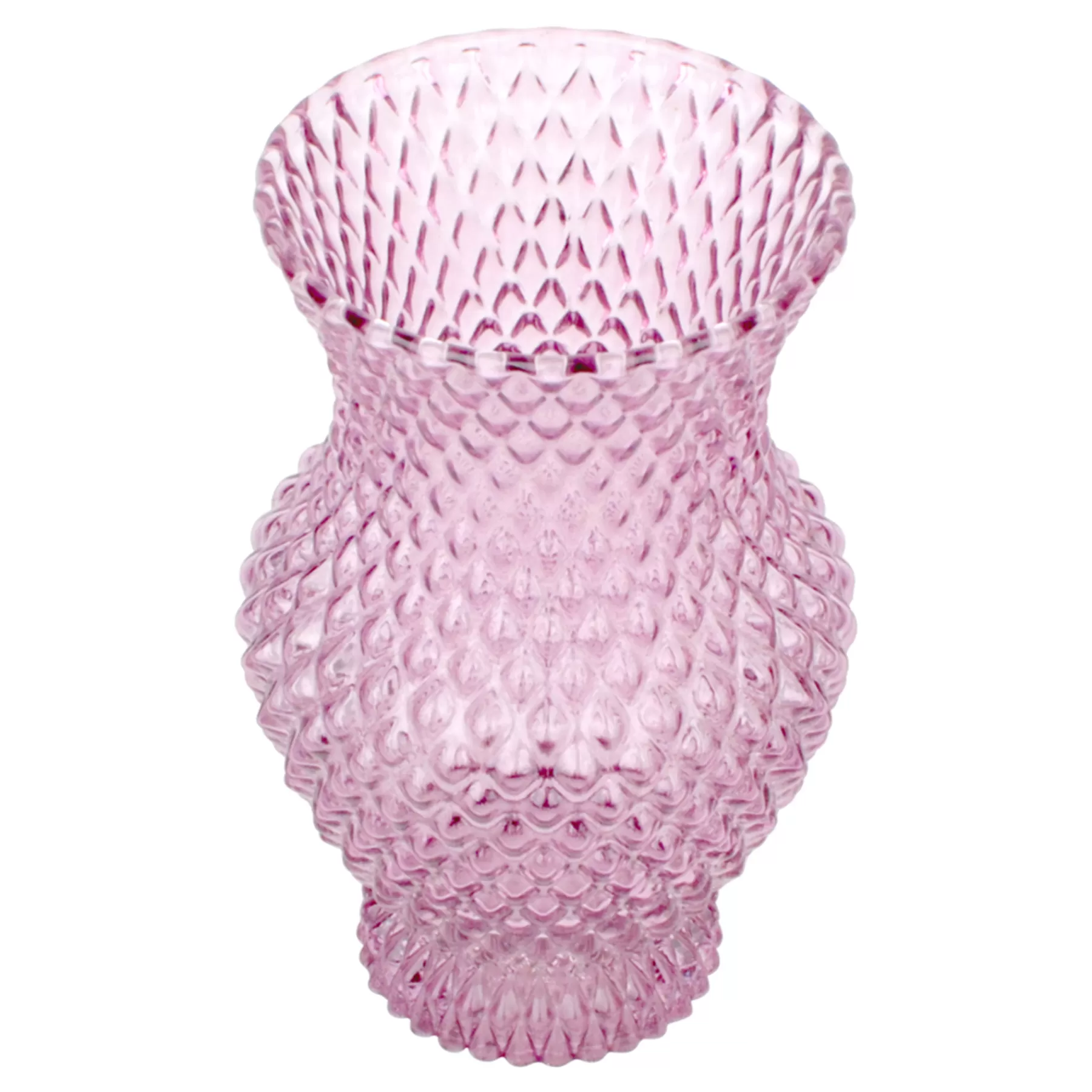 * Low Price Grace Mitchell Purple Textured Glass Vase, 6