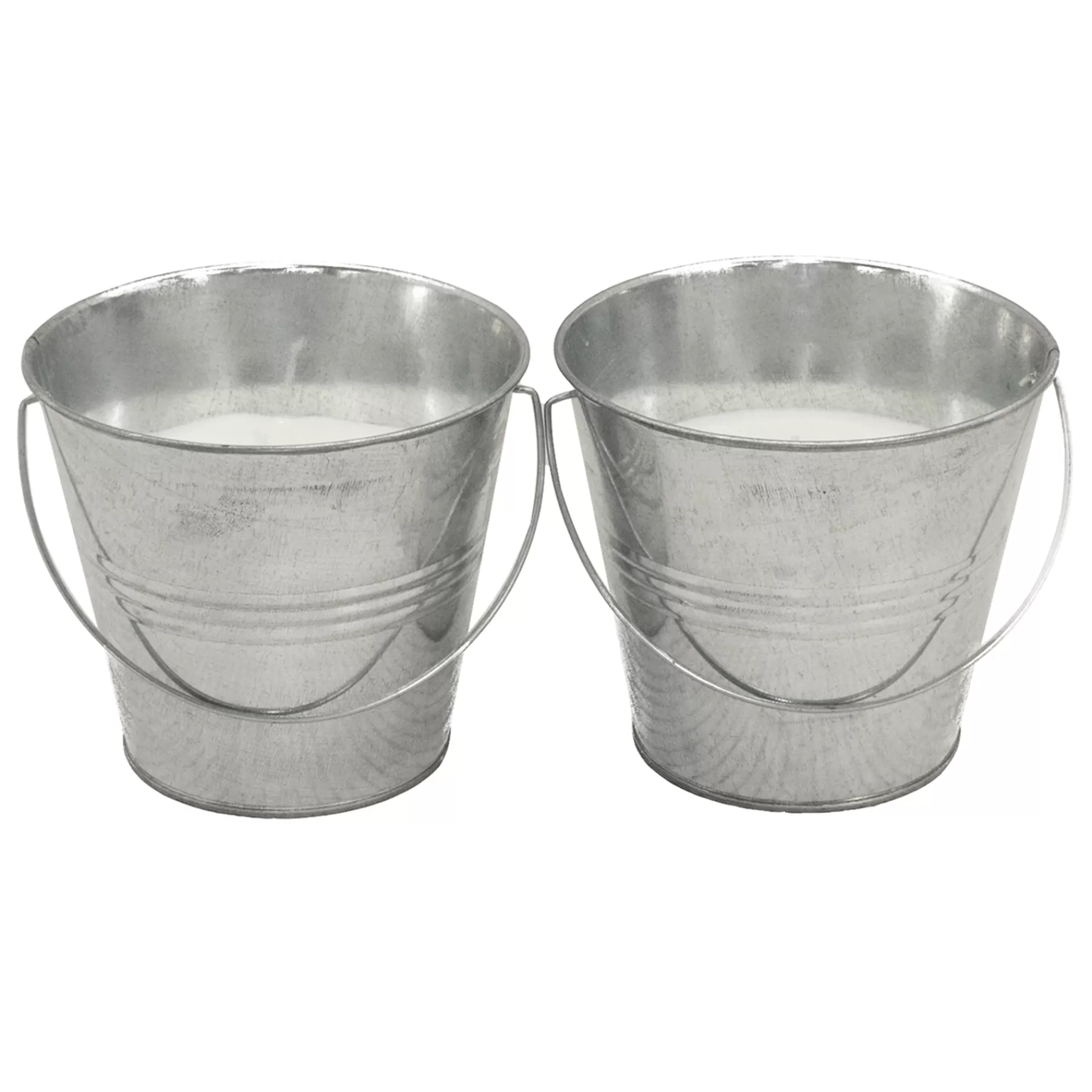 * Original 2-Pack Galvanized Paint Bucket Citronella Candles, Small