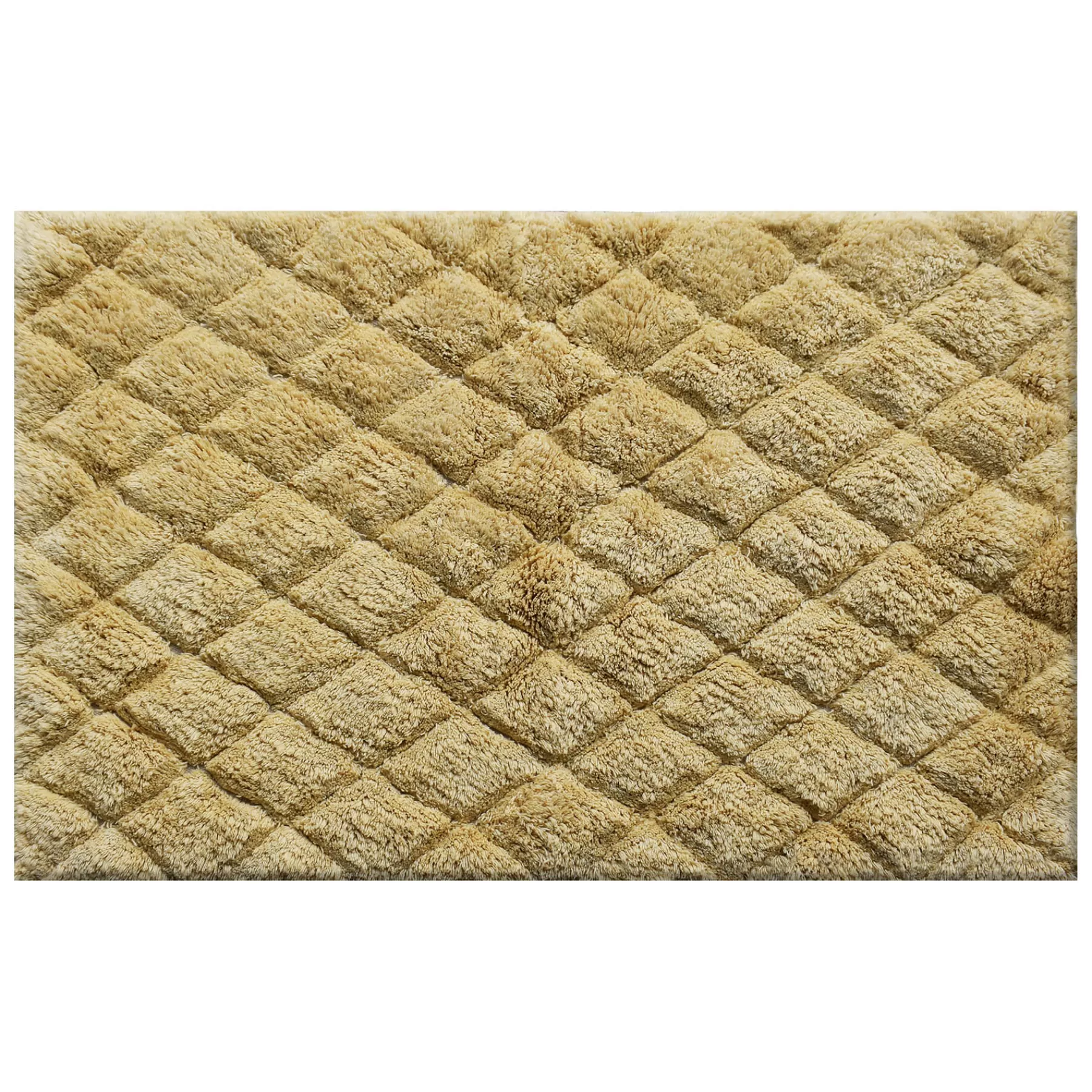 * Original Burfi Diamond Bath Rug Yellow 21X34