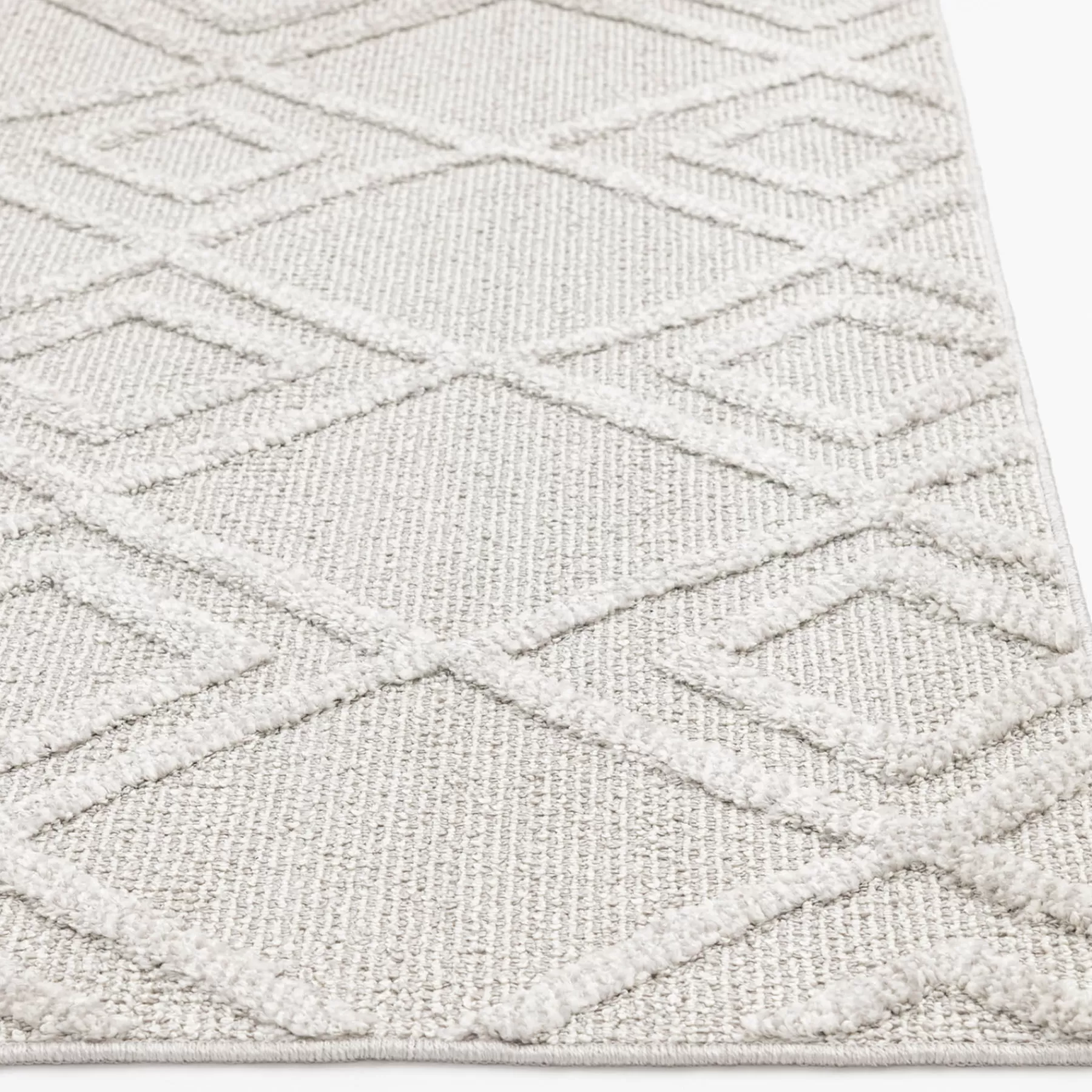 * Original (D560) Brantley Grey Diamond Design Area Rug, 5 7