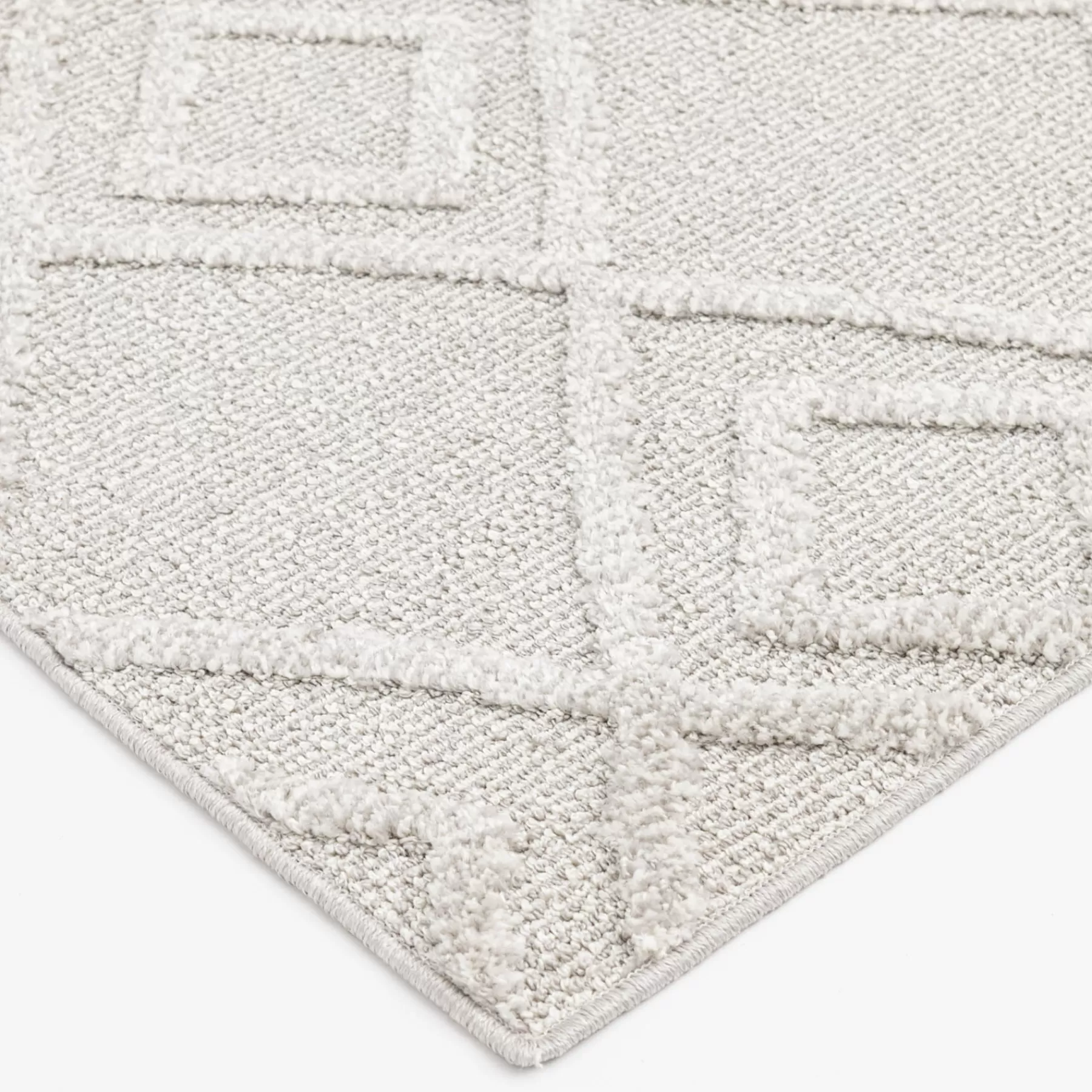 * Original (D560) Brantley Grey Diamond Design Area Rug, 5 7
