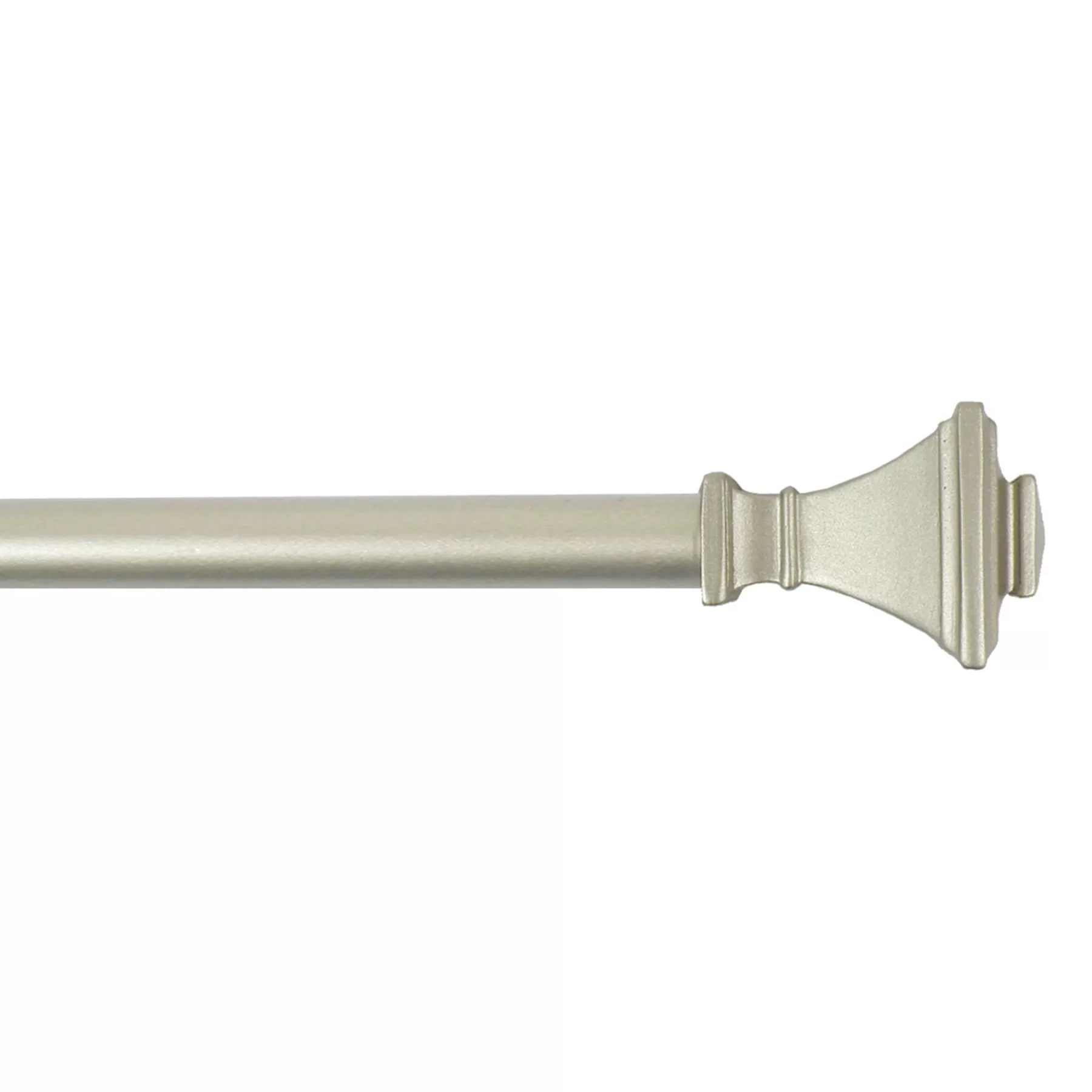 * Original Square 36 -72 Adjustable 1/2 Diameter Curtain Rod, Nickel Finish