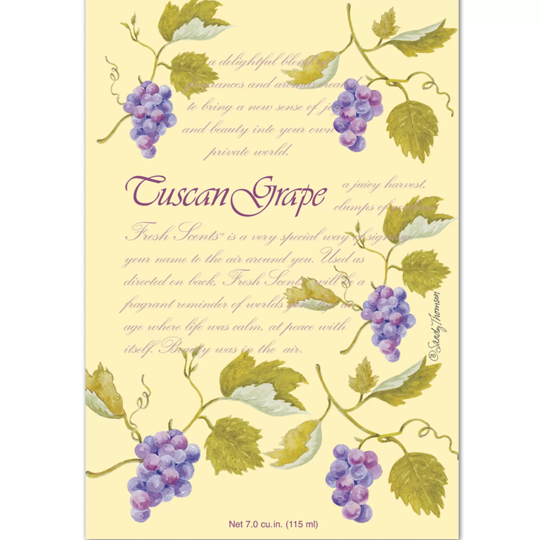 * Original Tuscan Grape Sachet (Set Of 3)