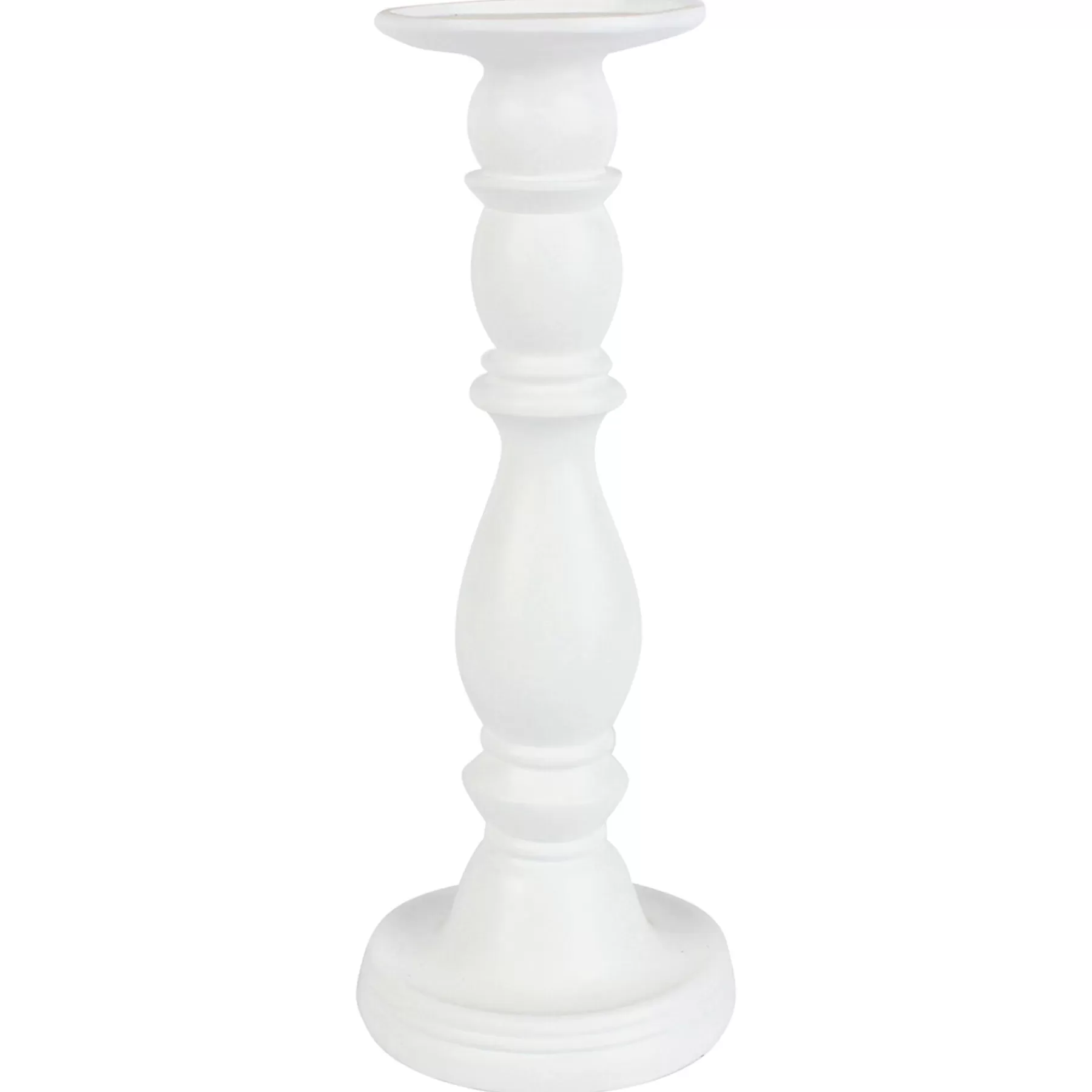 * Original White Pillar Candle Holder, 12