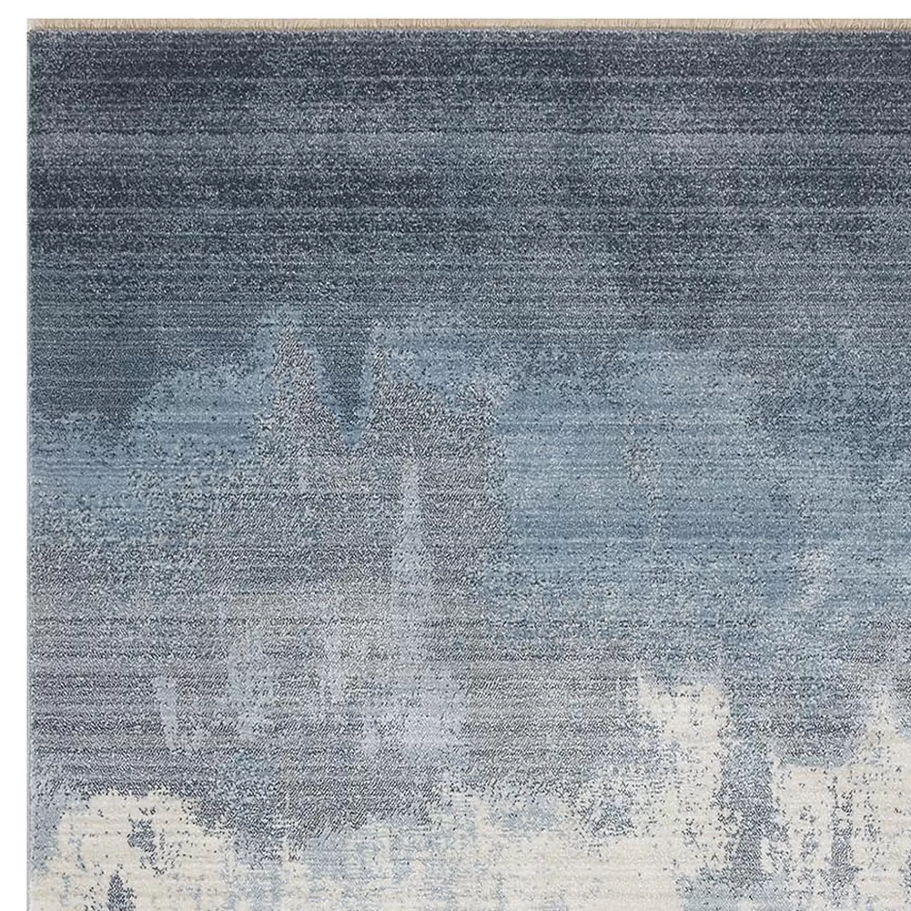 * Outlet Sale (B763) Ty Pennington Cypress Blue Ombre Area Rug, 5 7