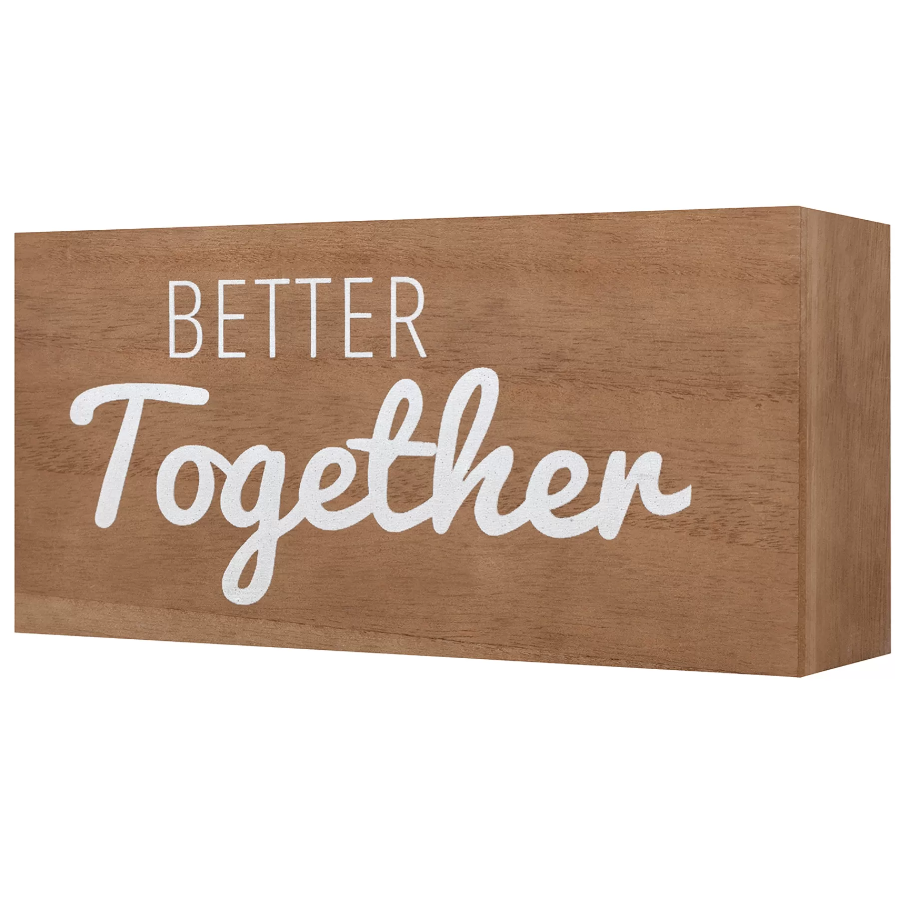 * Outlet Sale Better Together Block Sign, 10 5